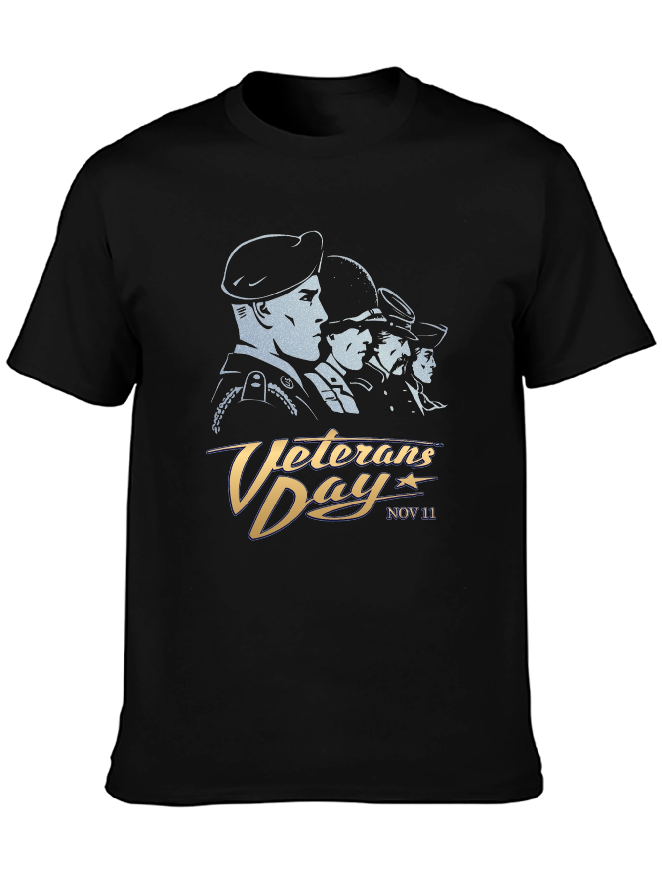 Veterans Day T-Shirt - Black Graphic Tee