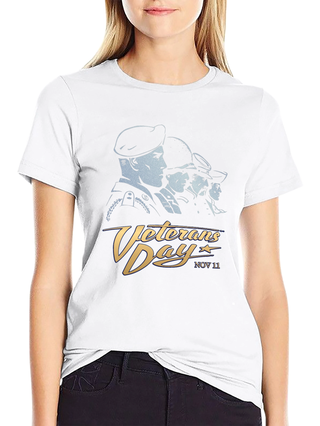 Veterans Day T-Shirt - Black Graphic Tee