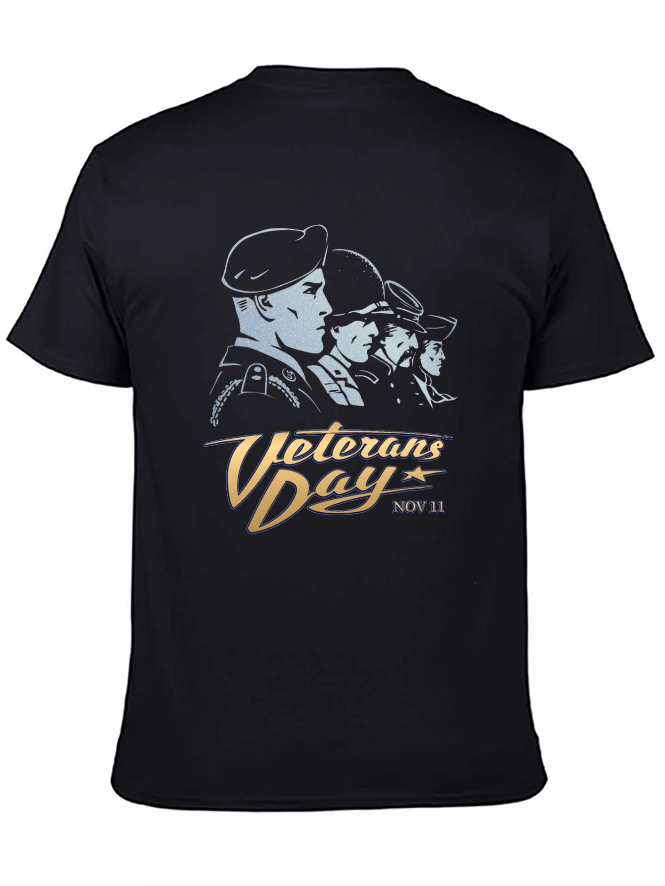 Veterans Day T-Shirt - Black Graphic Tee