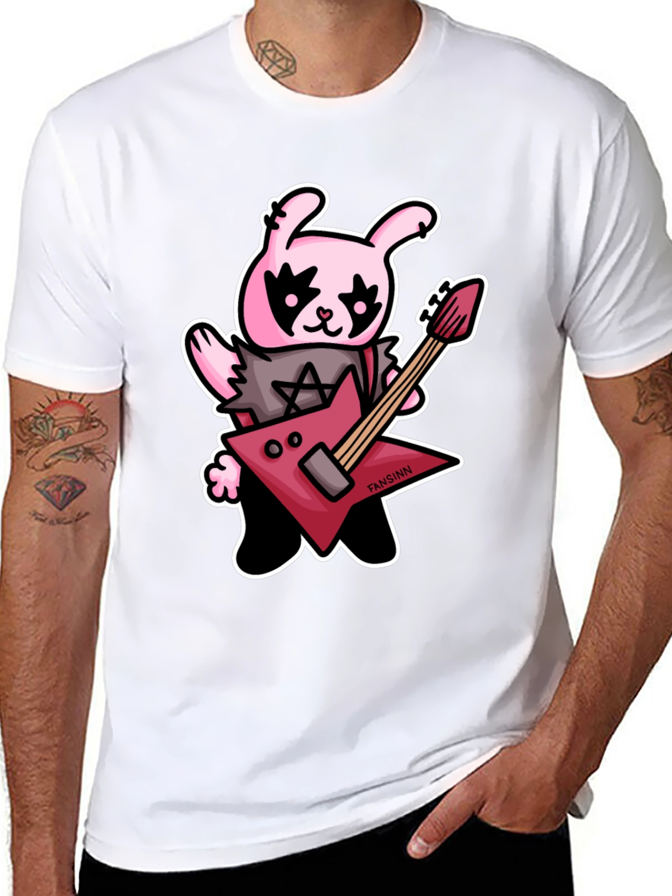 Metal Bunny Graphic T-Shirt