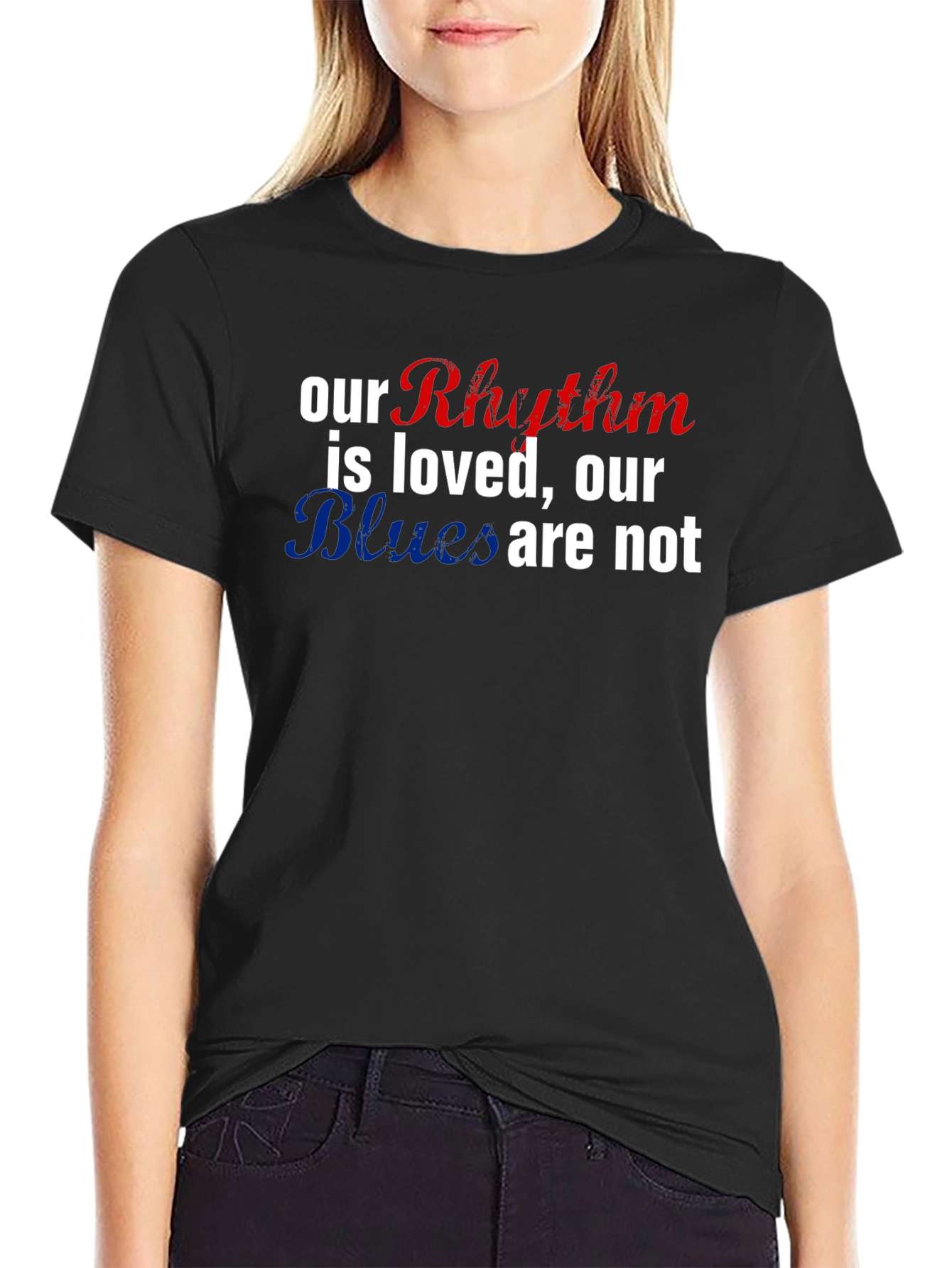 Rhythm & Blues Graphic T-Shirt - Black Cotton Tee
