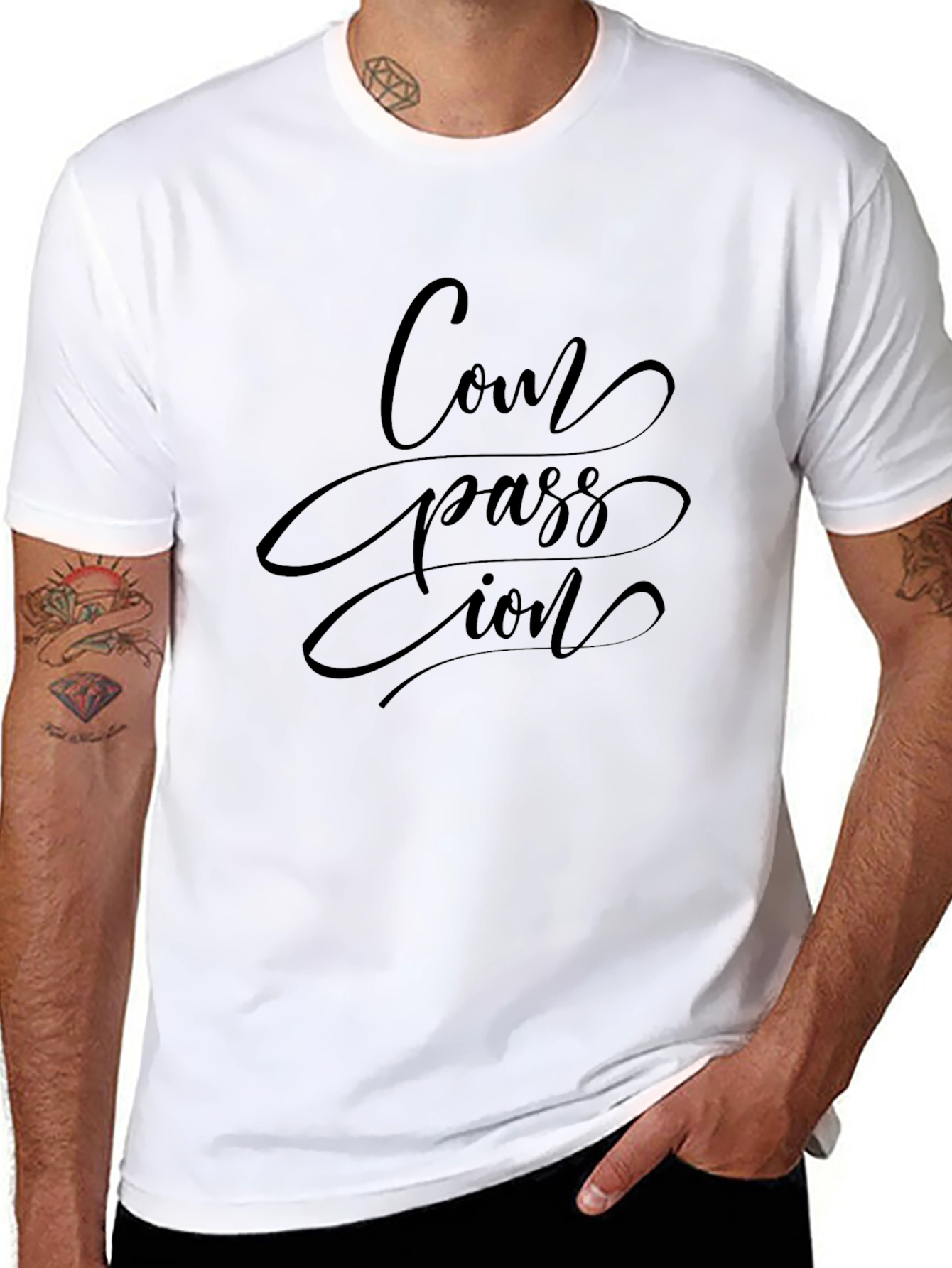 Compassion Tee - Stylish Black T-Shirt