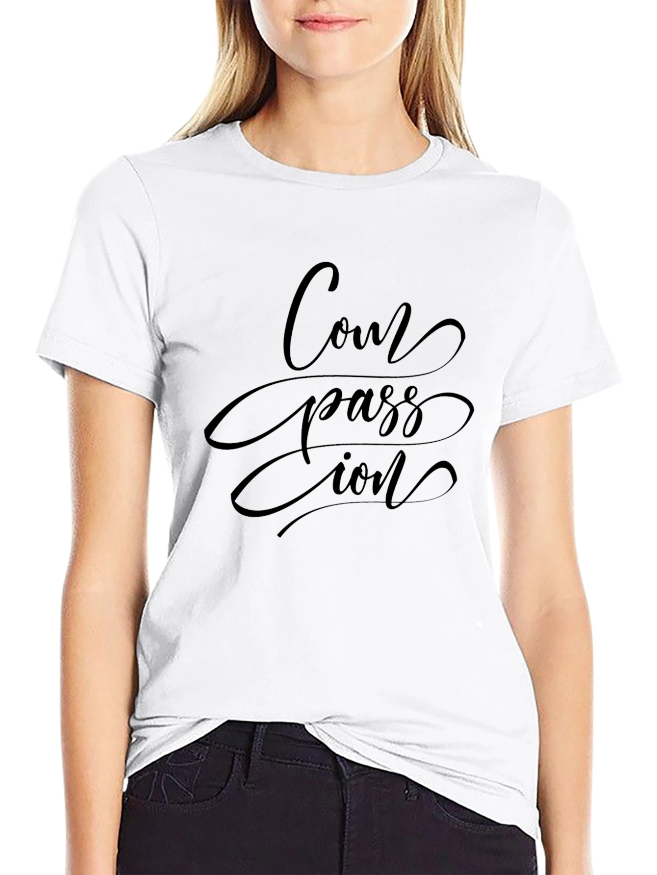 Compassion Tee - Stylish Black T-Shirt