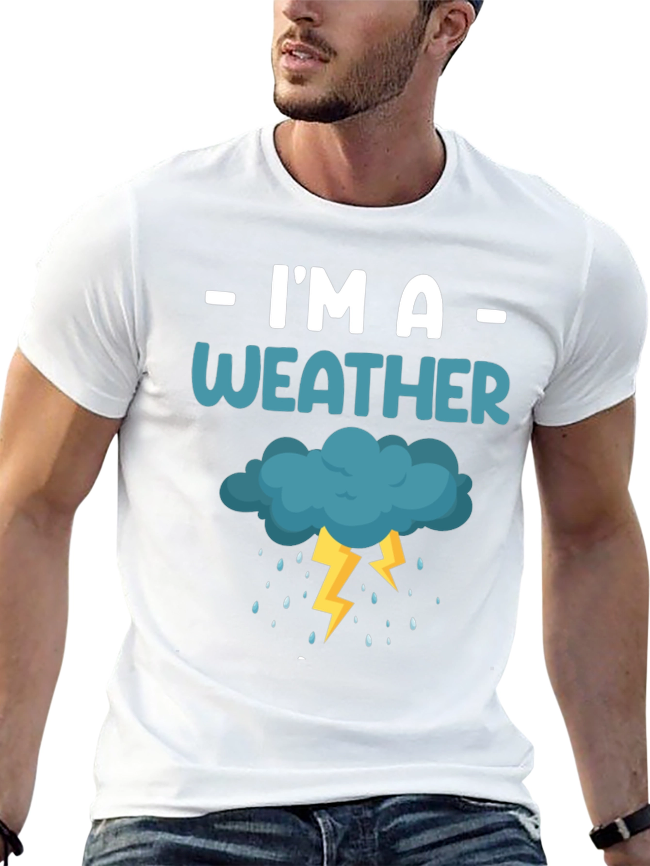 Im a Weather Cloud Lightning Graphic T-Shirt