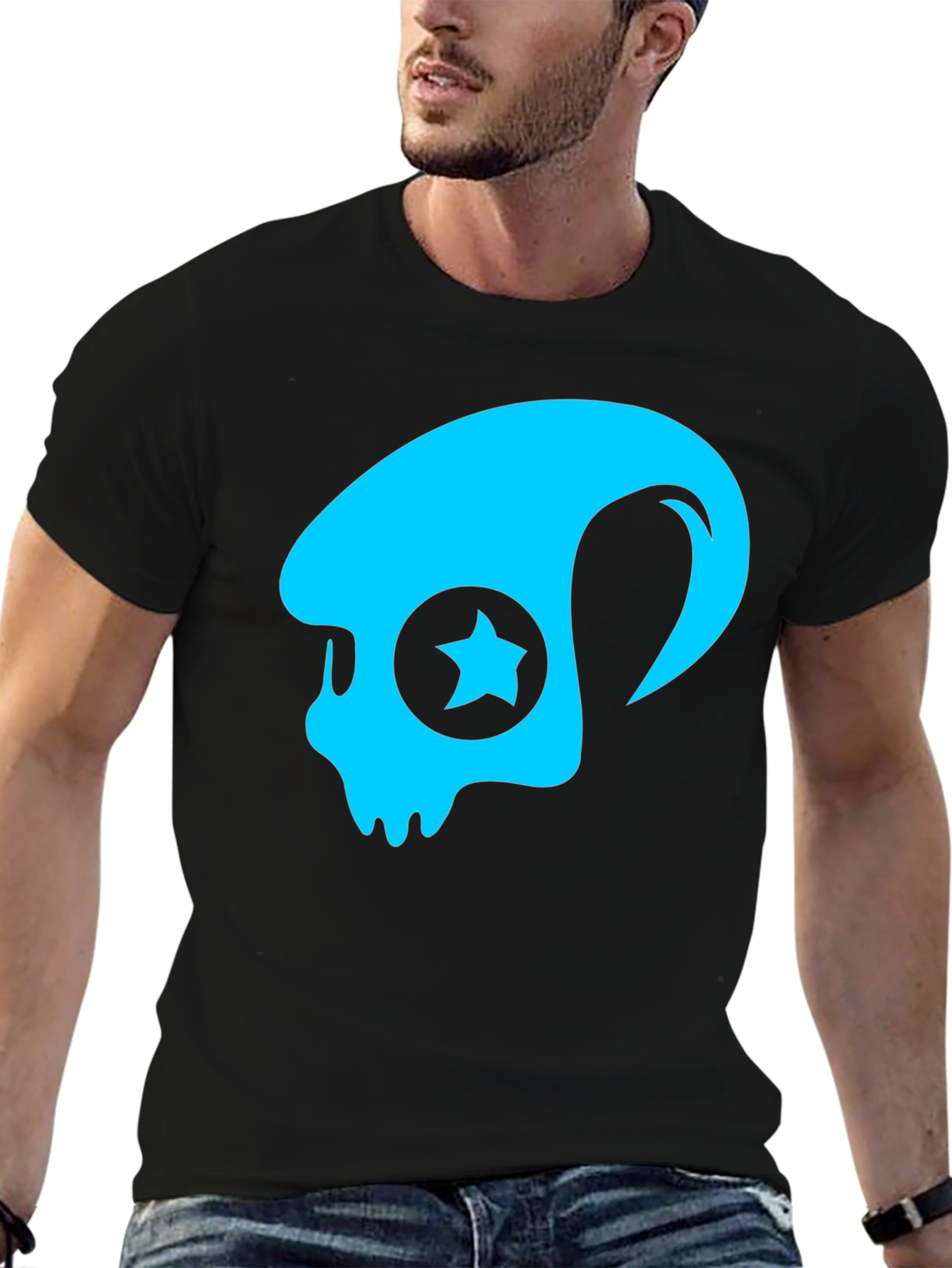 Skull Star Graphic T-Shirt - Cool Casual Tee