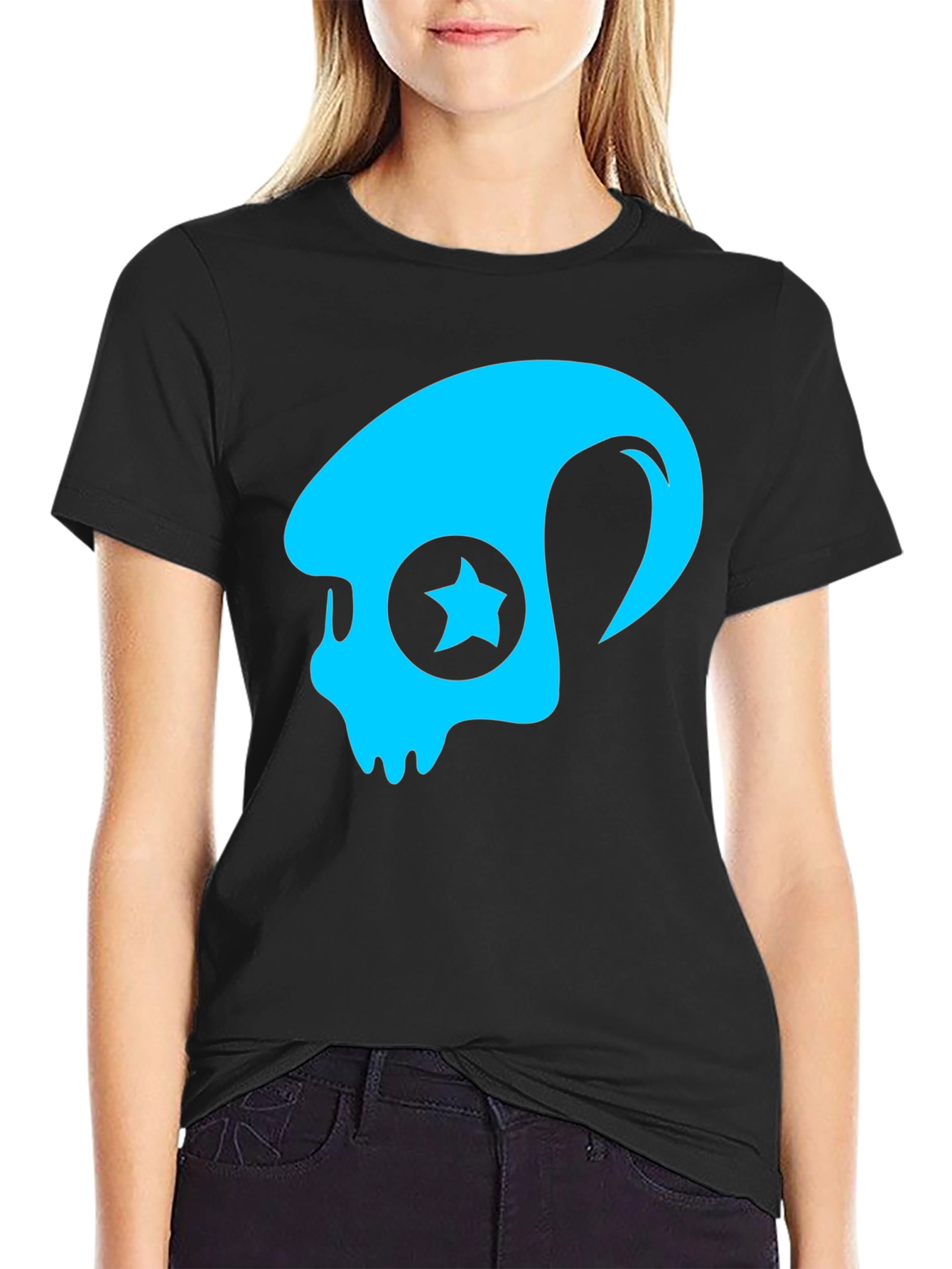 Skull Star Graphic T-Shirt - Cool Casual Tee