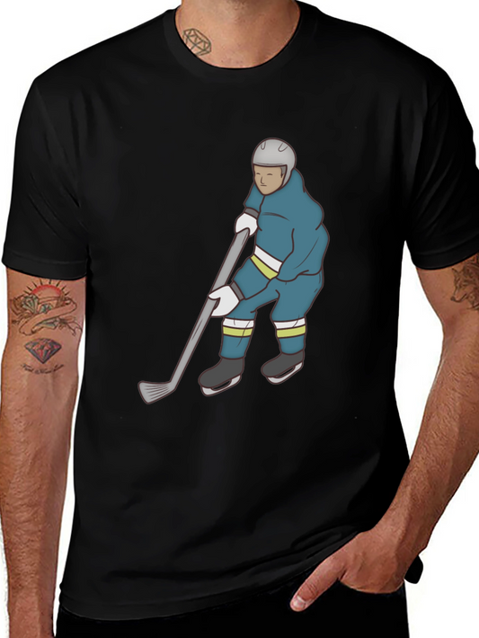 Hockey Player Graphic T-Shirt