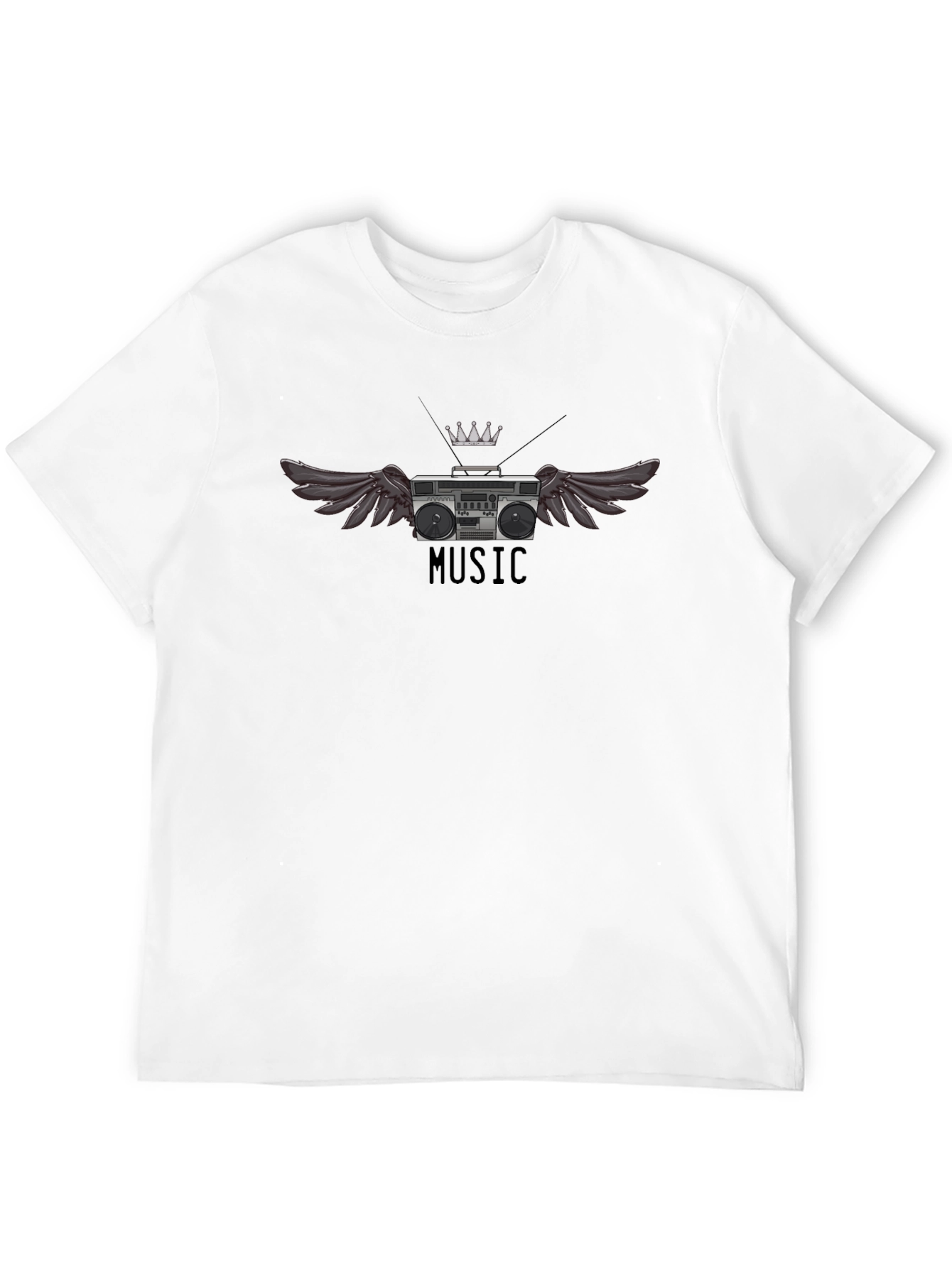 Winged Boombox T-Shirt - Music Lovers Tee