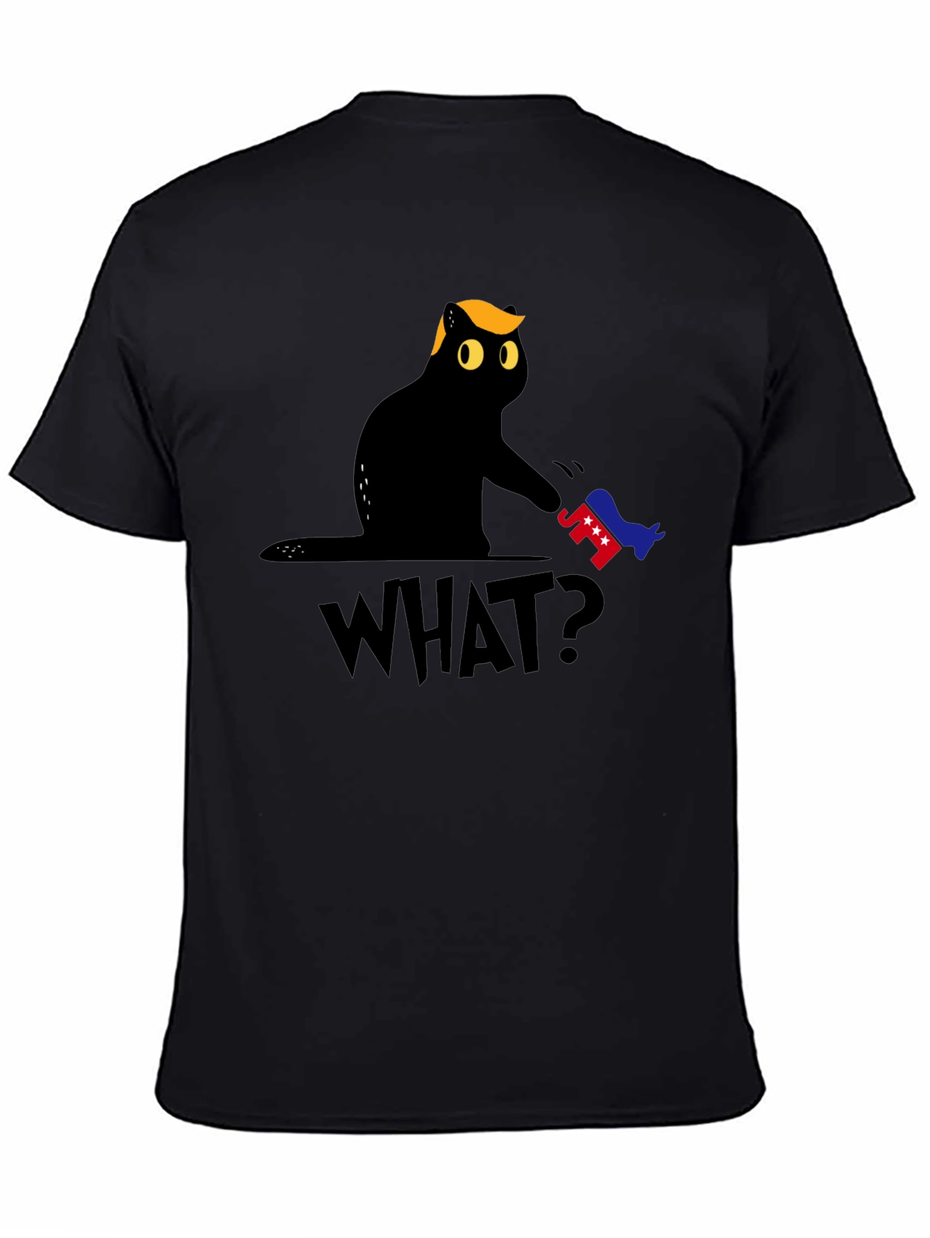 Political Cat Humor T-Shirt - WHAT?