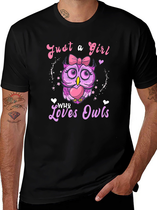 Just a Girl Who Loves Owls T-Shirt