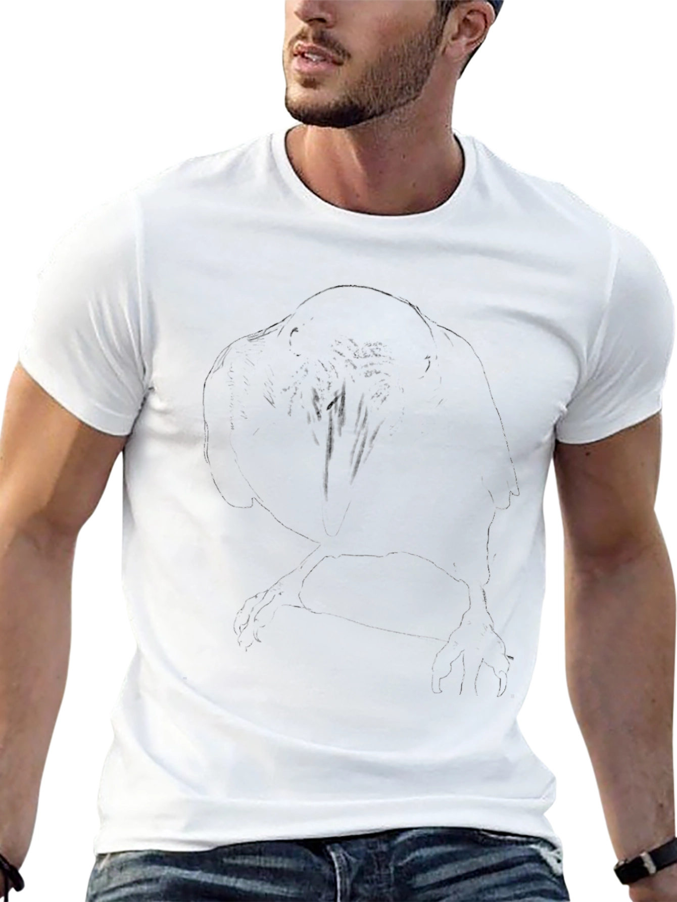 Silhouette Graphic Tee - Mens Black T-Shirt