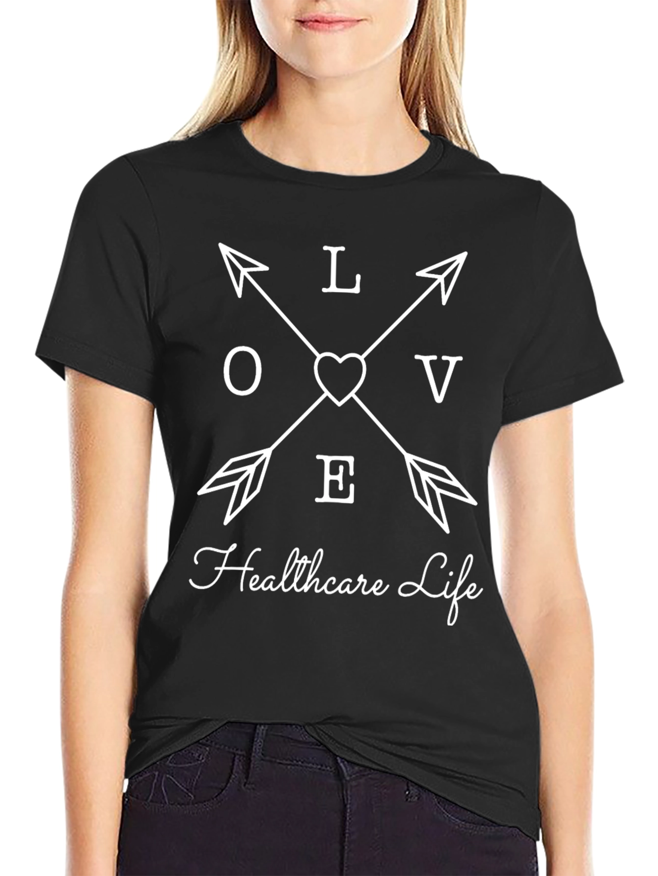 Love Healthcare Life Graphic T-Shirt