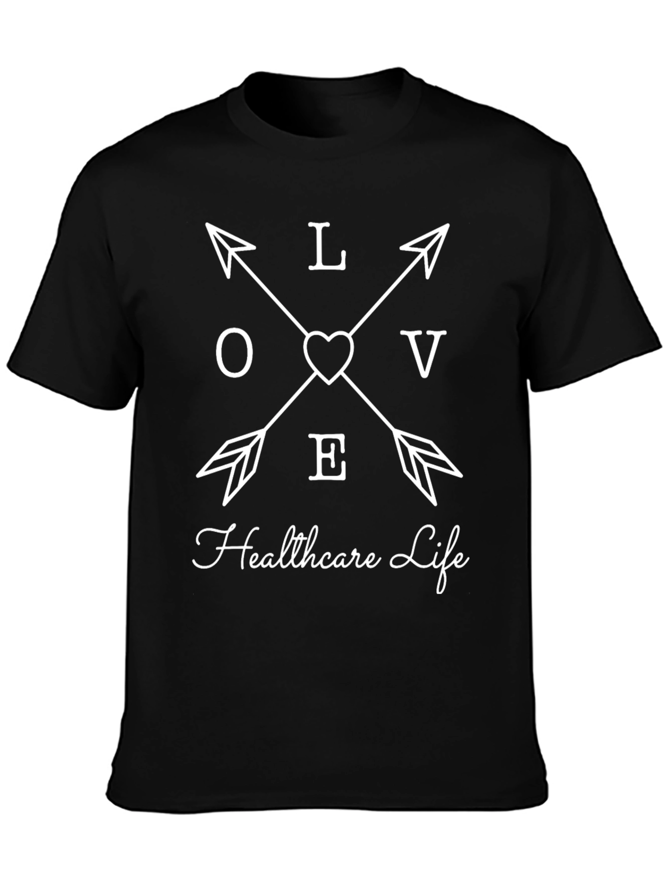 Love Healthcare Life Graphic T-Shirt