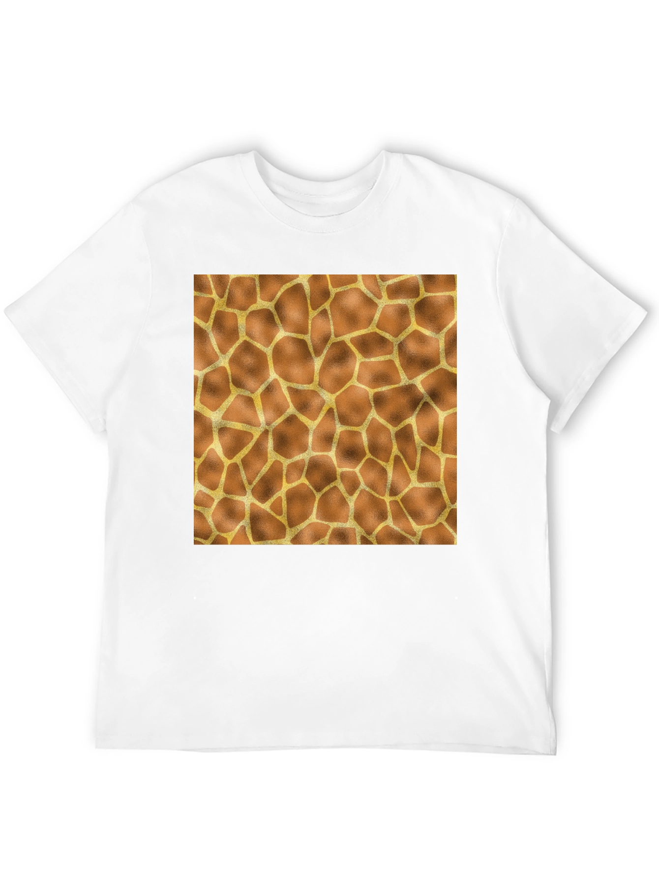 Giraffe Print Tee - Stylish Animal Pattern T-Shirt