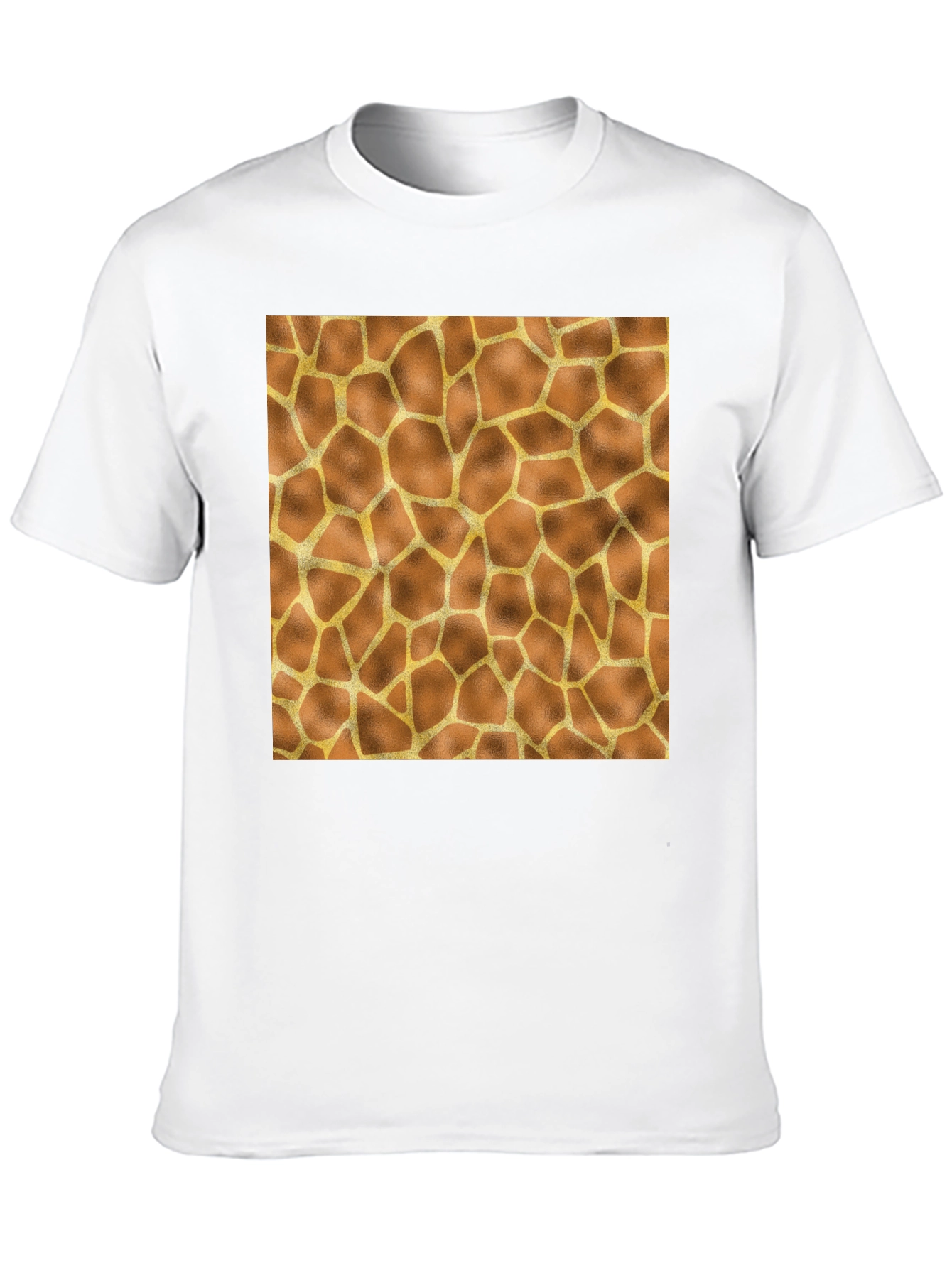 Giraffe Print Tee - Stylish Animal Pattern T-Shirt