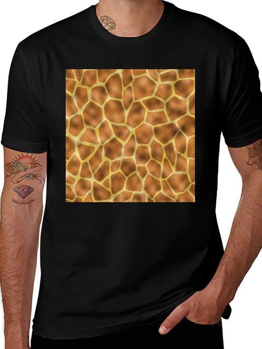 Giraffe Print Tee - Stylish Animal Pattern T-Shirt