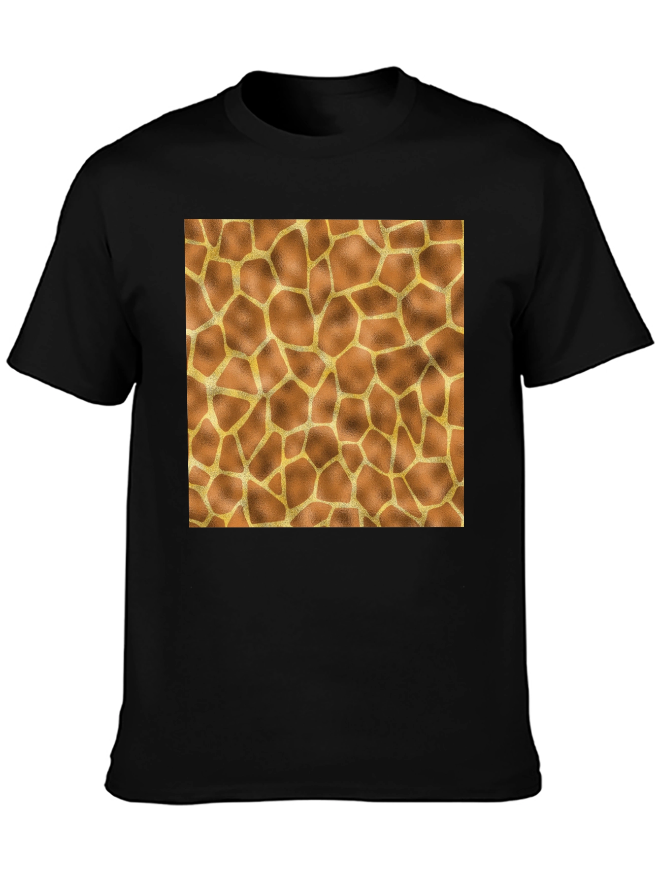 Giraffe Print Tee - Stylish Animal Pattern T-Shirt