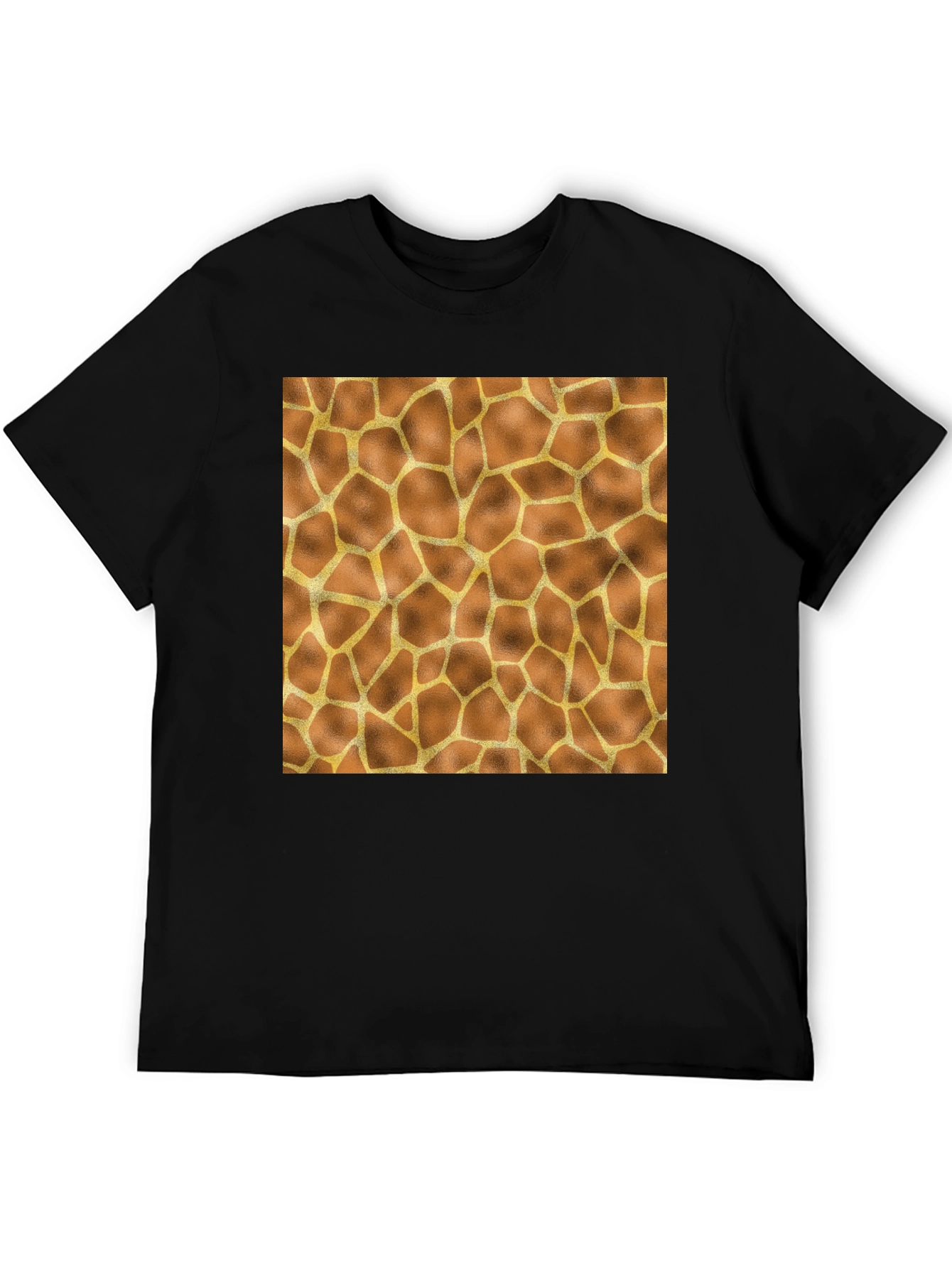 Giraffe Print Tee - Stylish Animal Pattern T-Shirt