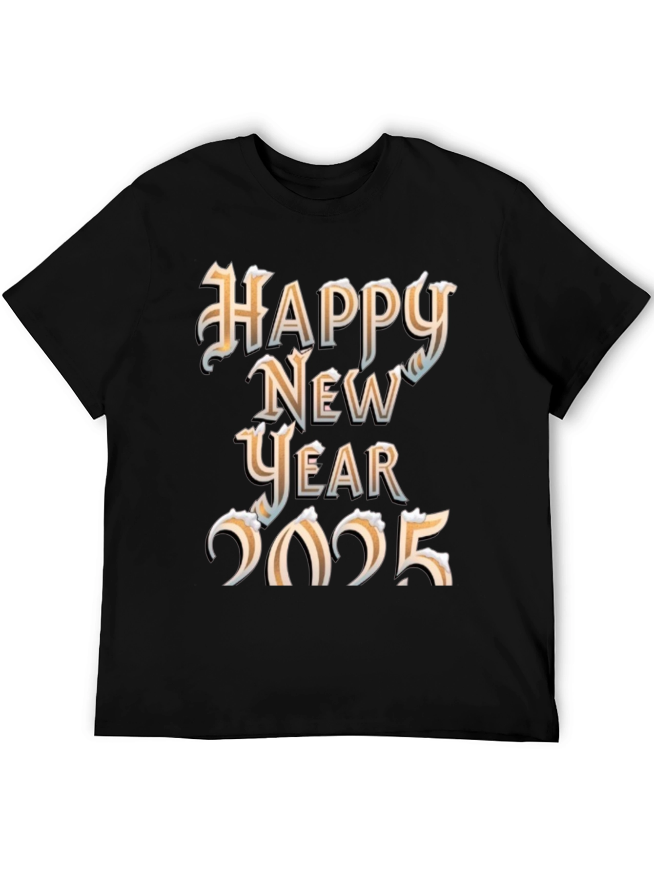 Festive Happy New Year 2025 Graphic T-Shirt