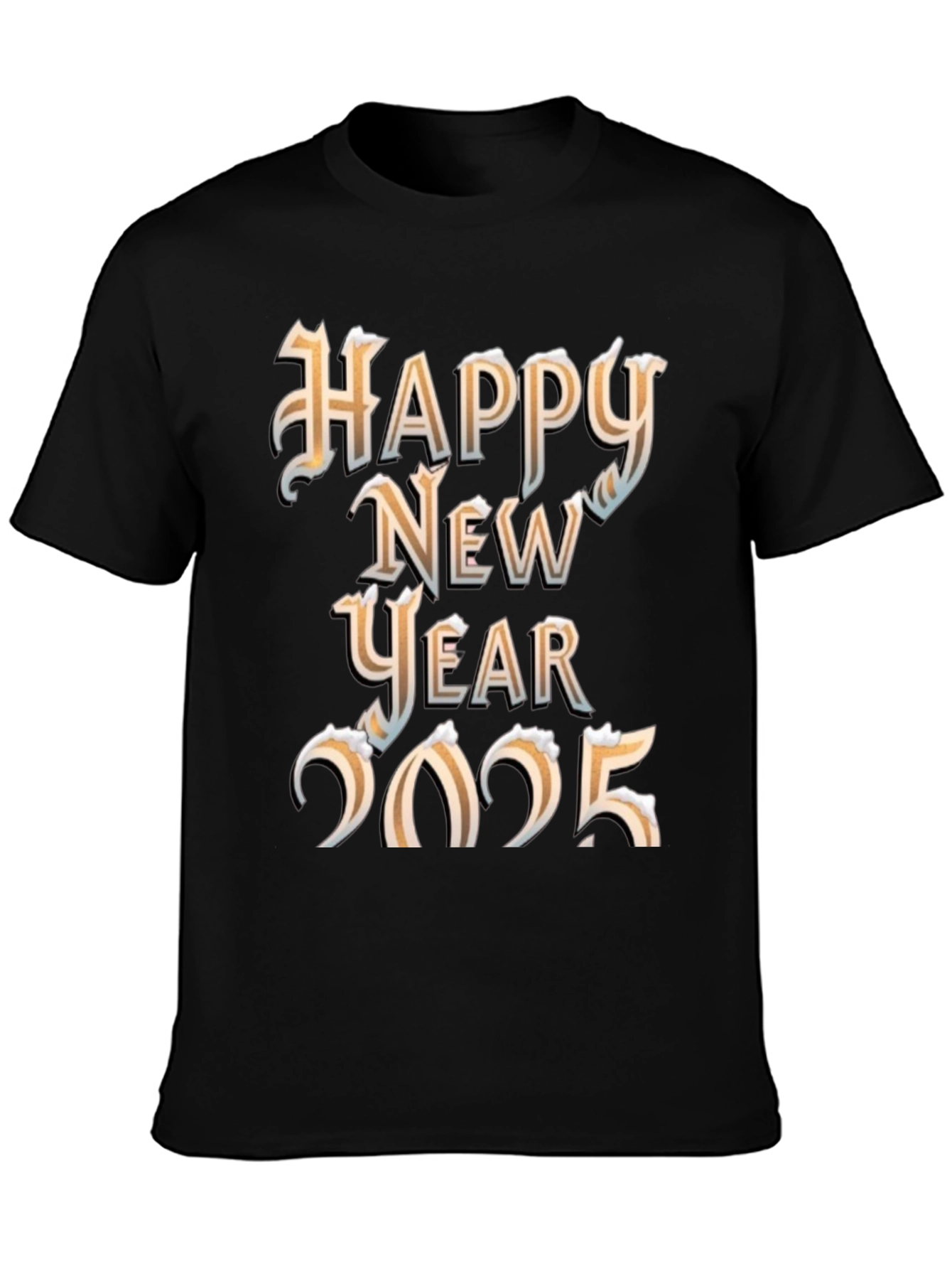 Festive Happy New Year 2025 Graphic T-Shirt