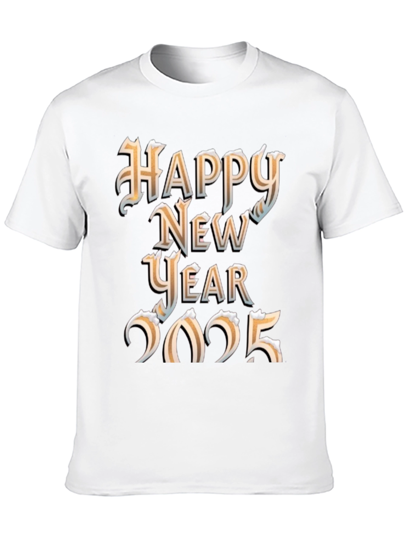 Festive Happy New Year 2025 Graphic T-Shirt
