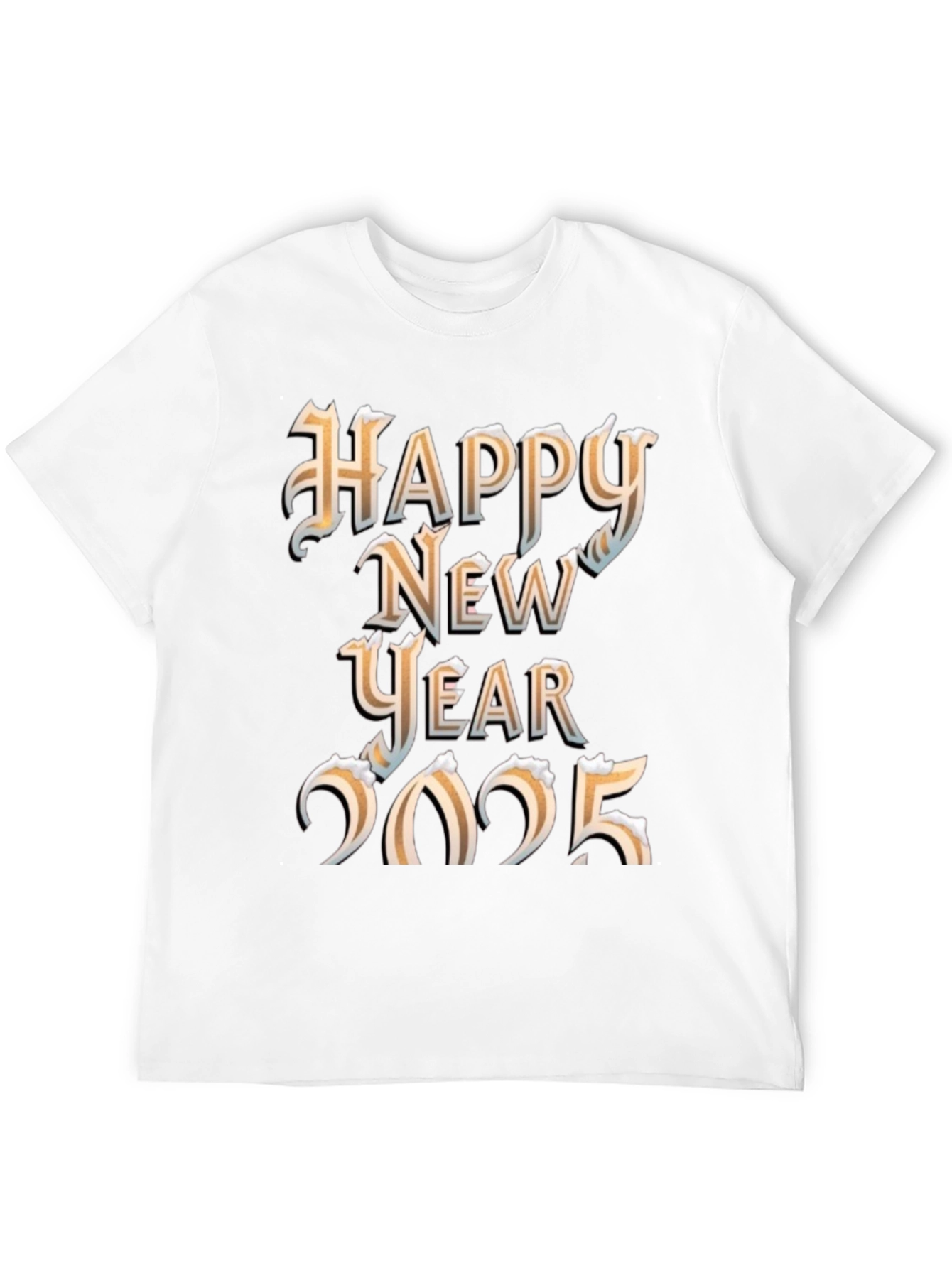Festive Happy New Year 2025 Graphic T-Shirt