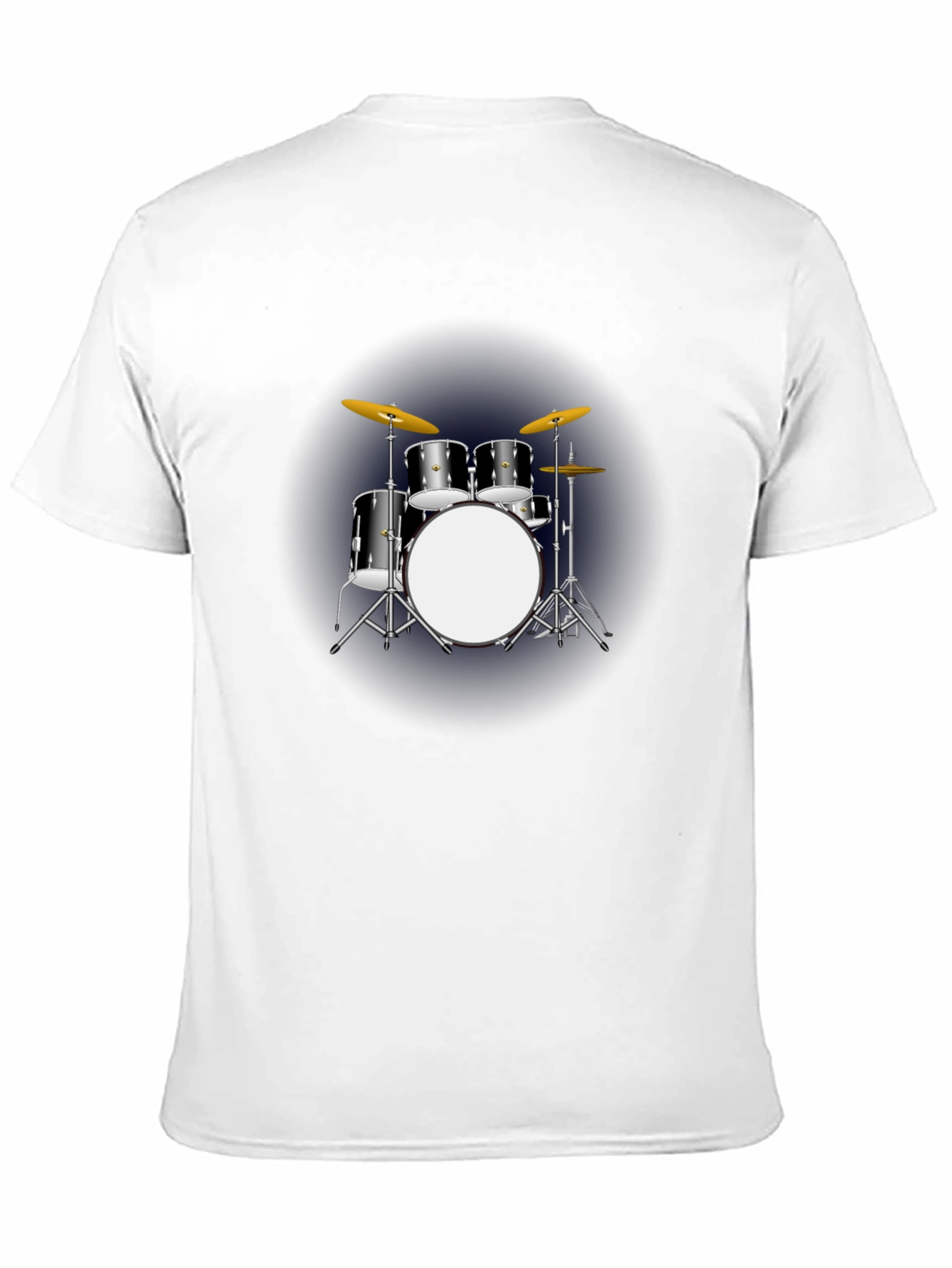 Drum Kit Graphic T-Shirt - Black Music Tee