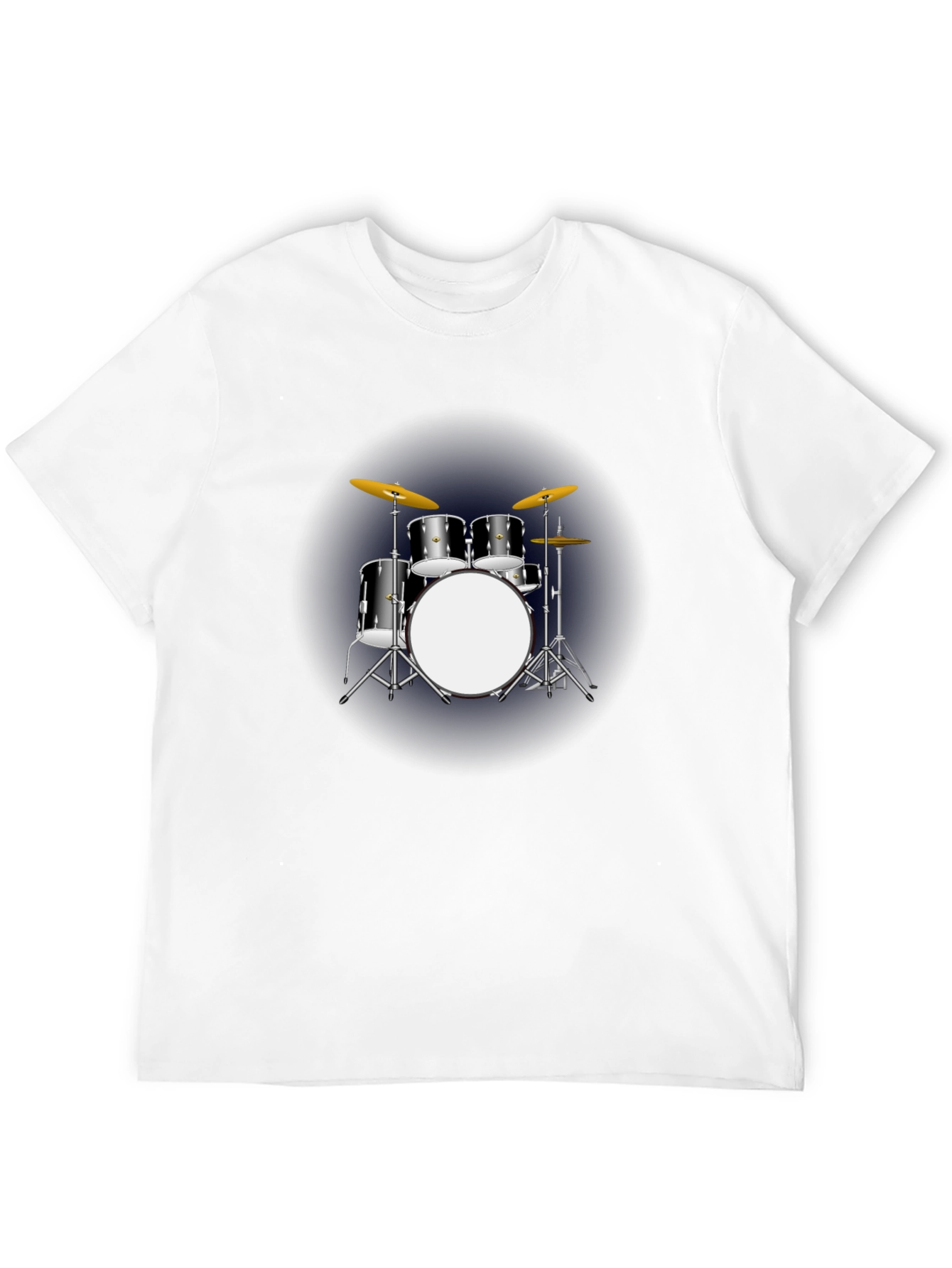 Drum Kit Graphic T-Shirt - Black Music Tee