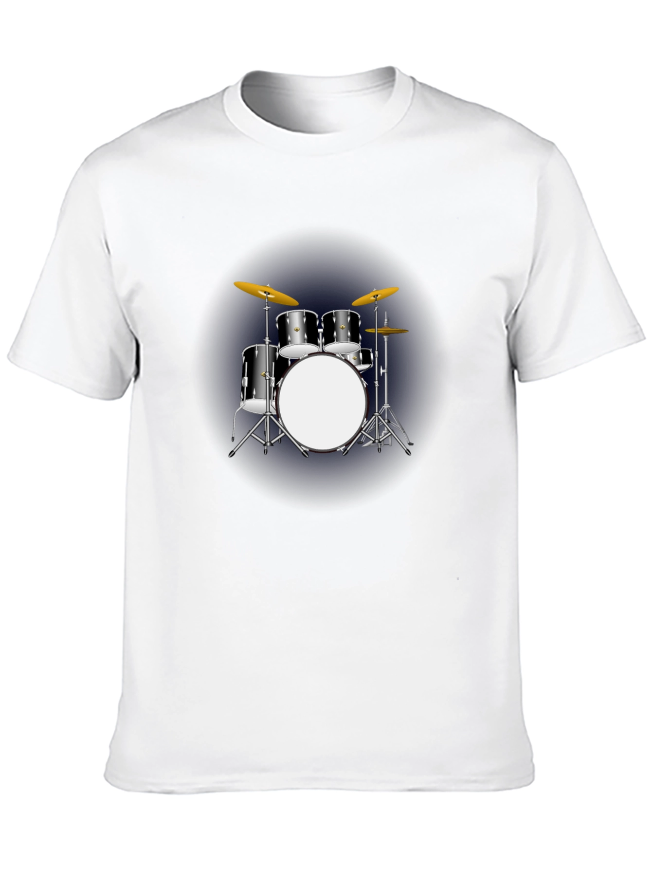 Drum Kit Graphic T-Shirt - Black Music Tee