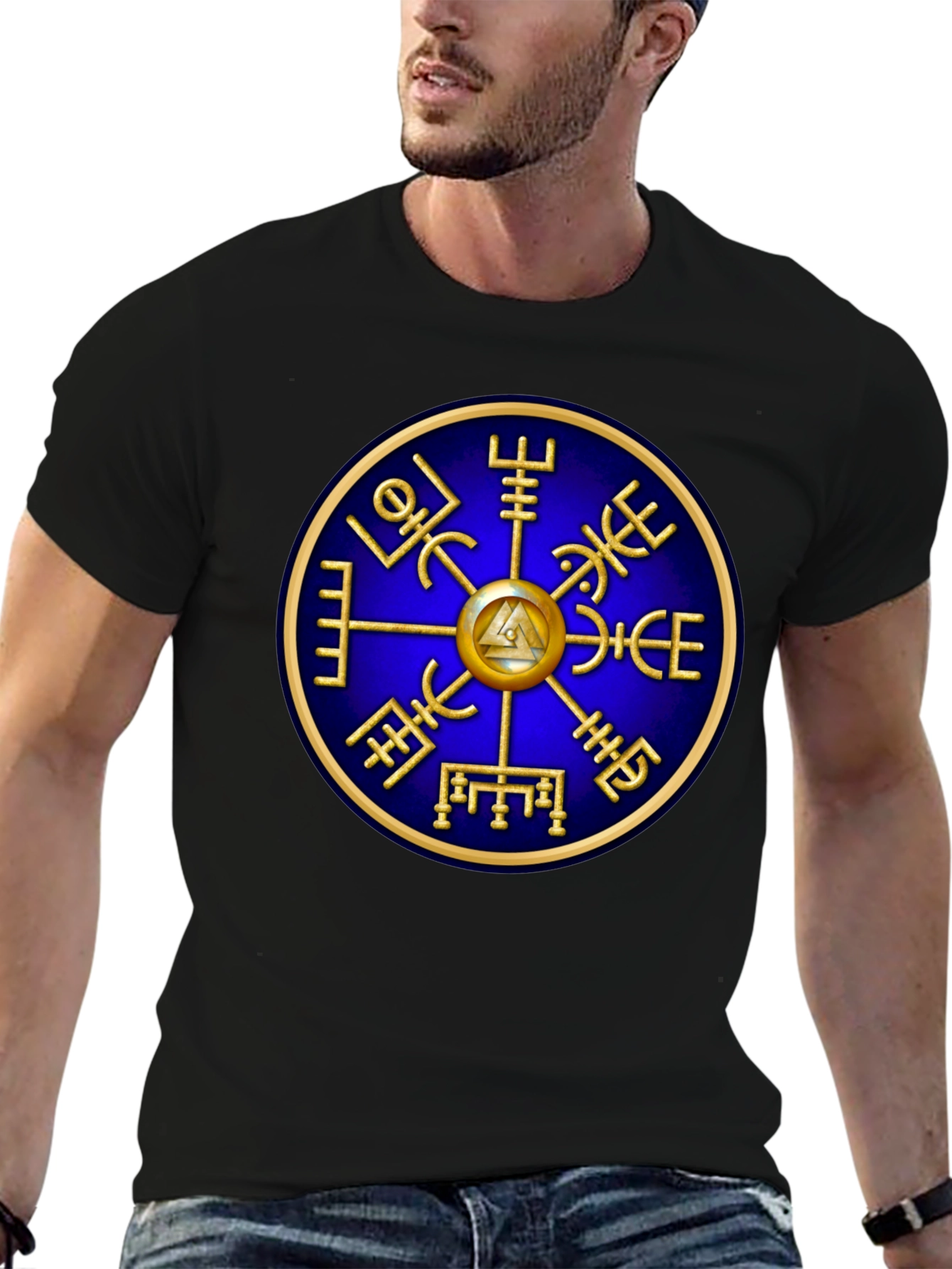 Vegvisir Compass Viking Runes T-Shirt