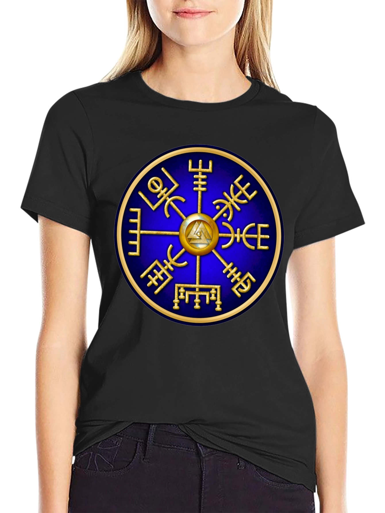 Vegvisir Compass Viking Runes T-Shirt