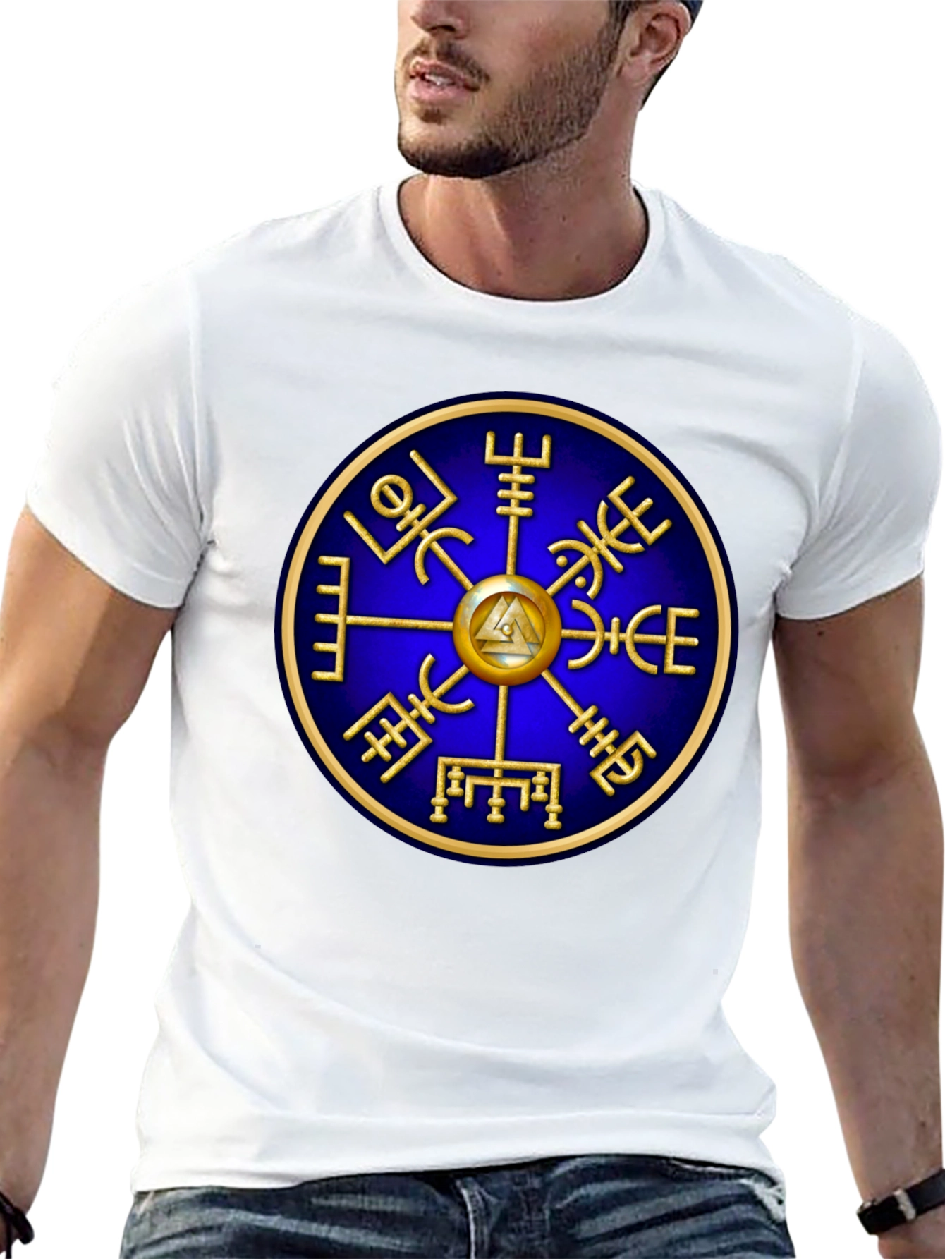 Vegvisir Compass Viking Runes T-Shirt