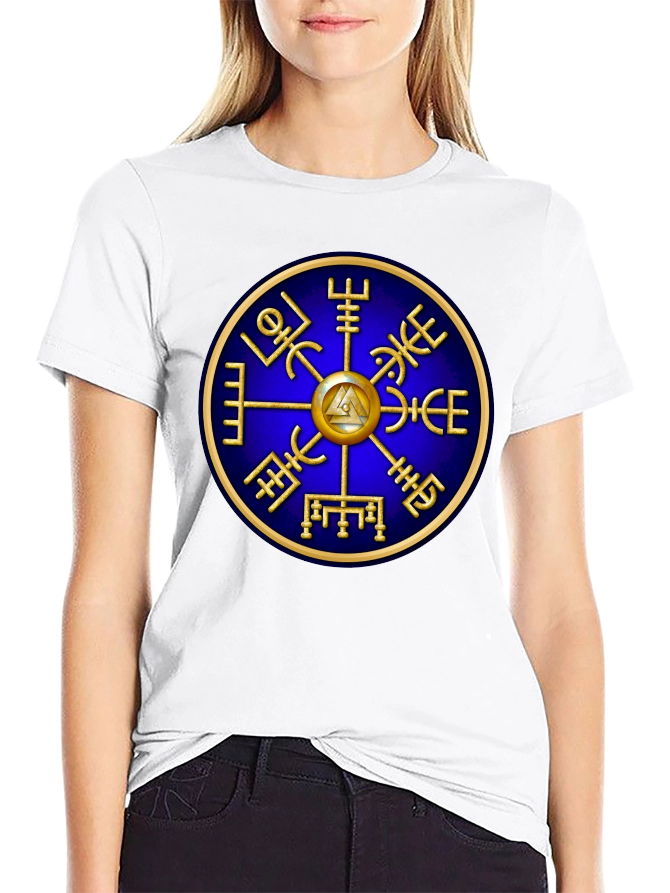 Vegvisir Compass Viking Runes T-Shirt