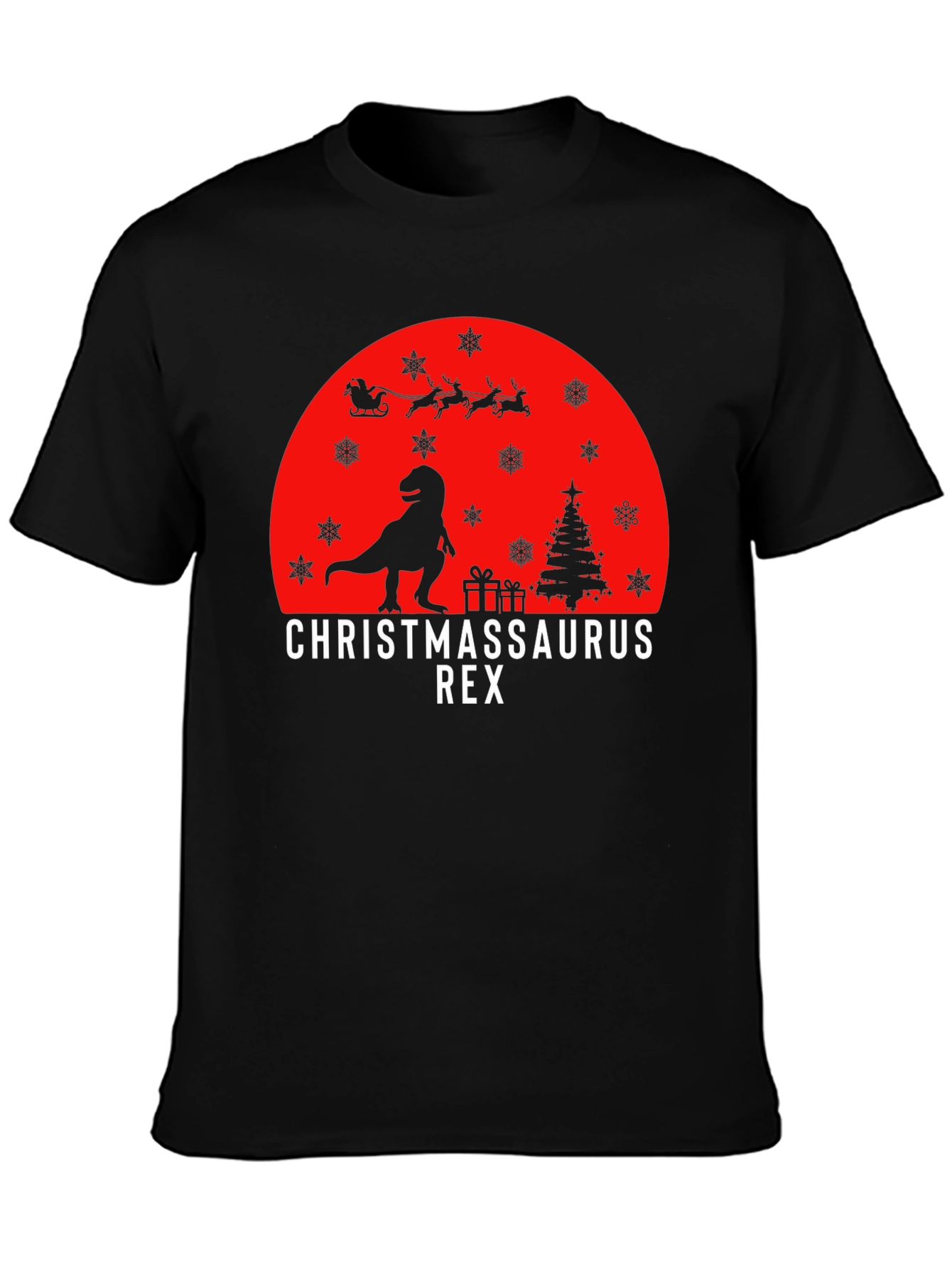 Christmassaurus Rex T-Shirt - Dinosaur Christmas Tee