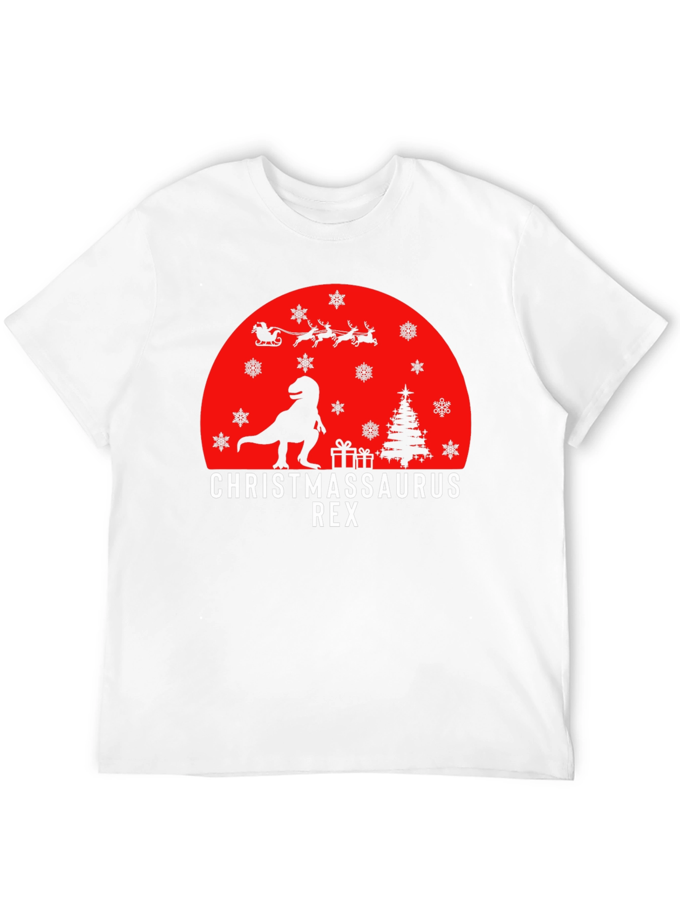 Christmassaurus Rex T-Shirt - Dinosaur Christmas Tee