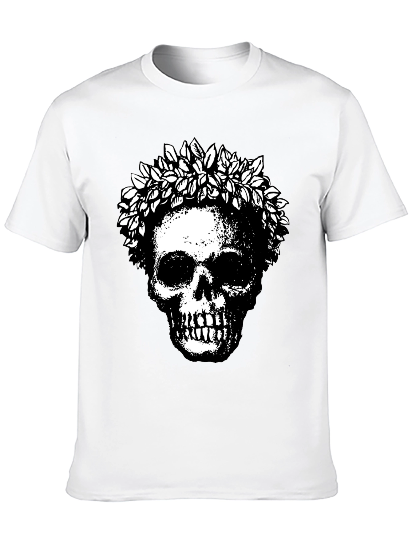 Skull and Wreath Graphic Tee