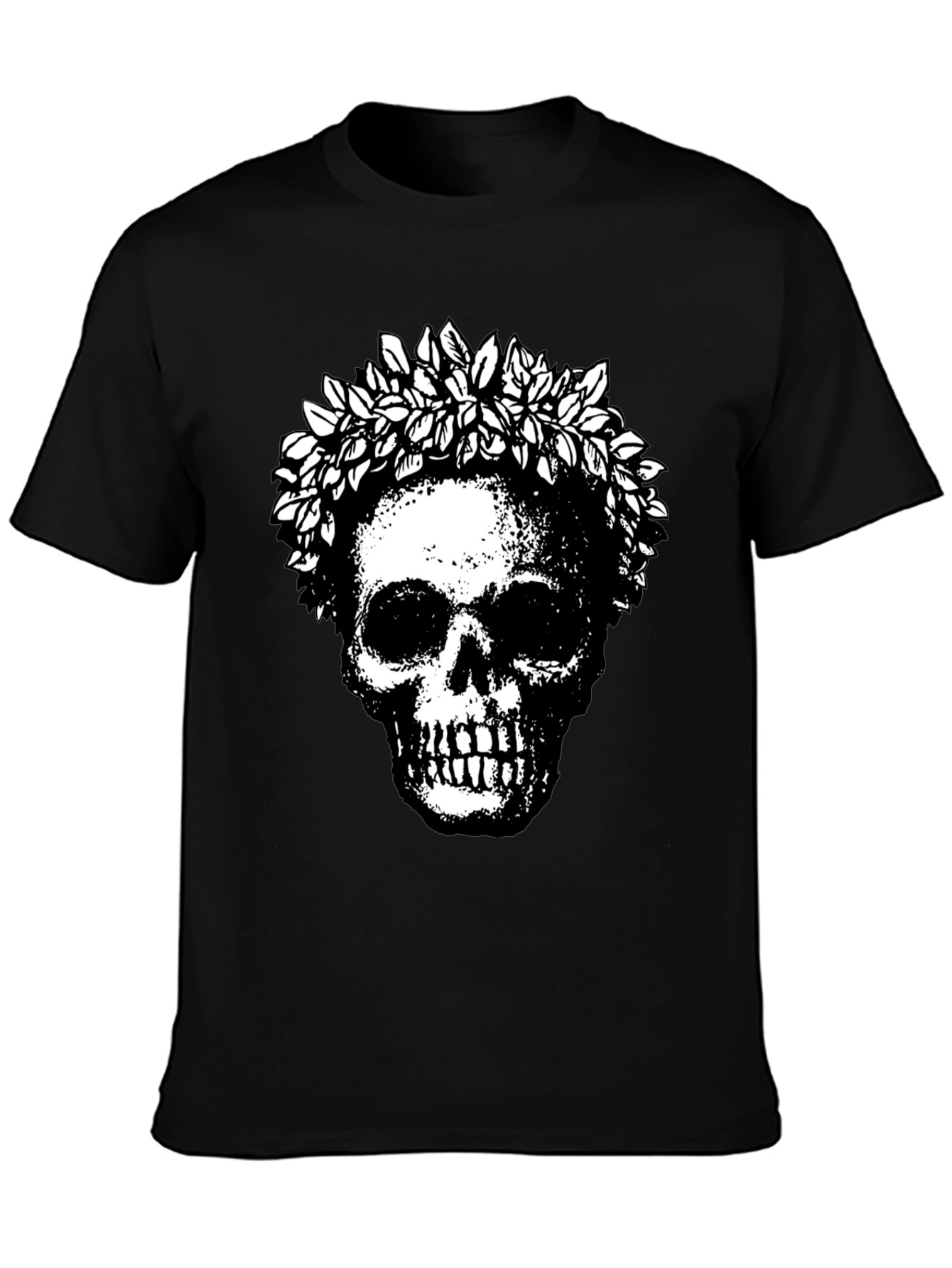 Skull and Wreath Graphic Tee