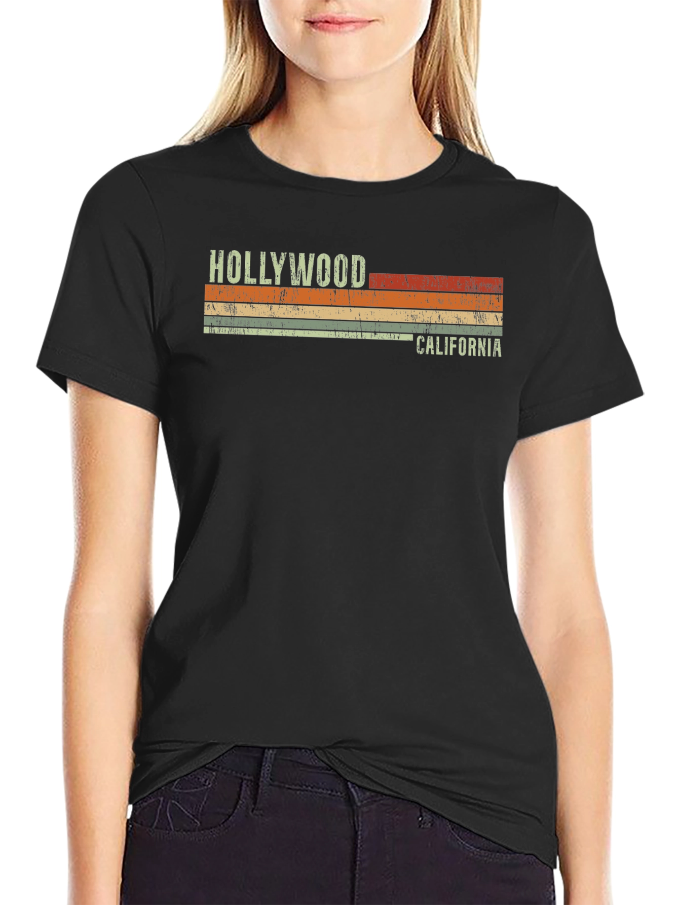 Retro Hollywood California Graphic Tee