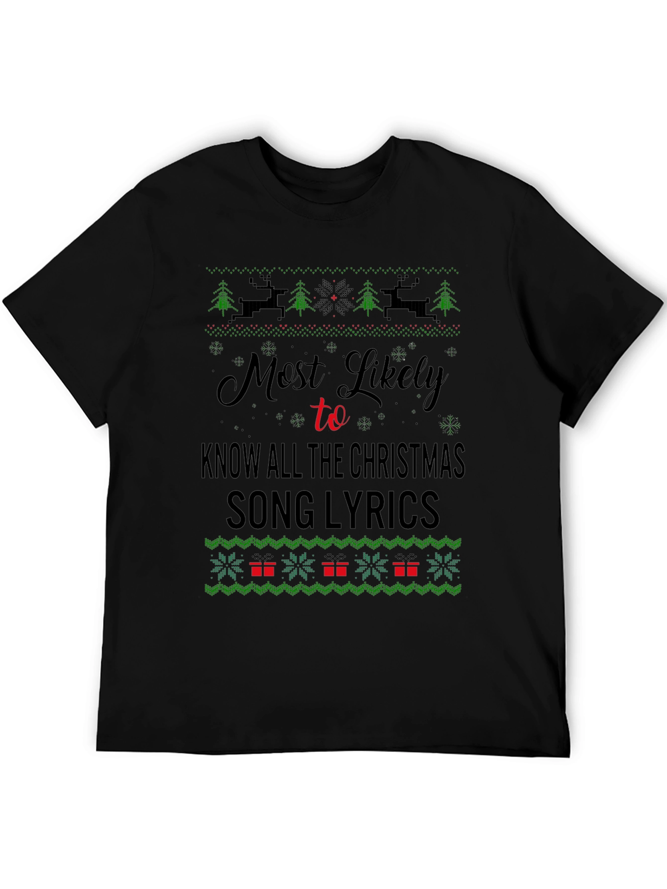 Christmas Song Lyrics T-Shirt