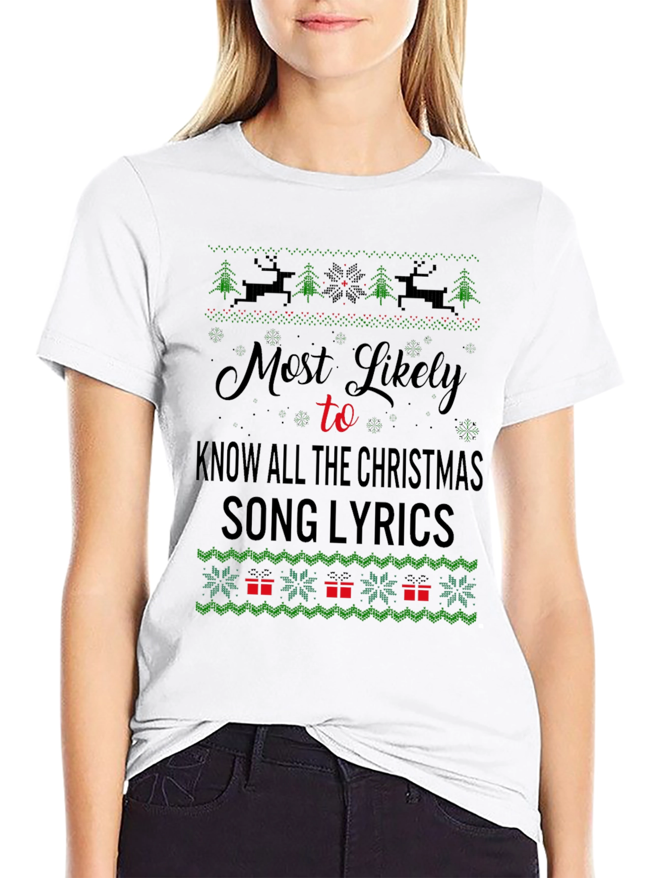 Christmas Song Lyrics T-Shirt
