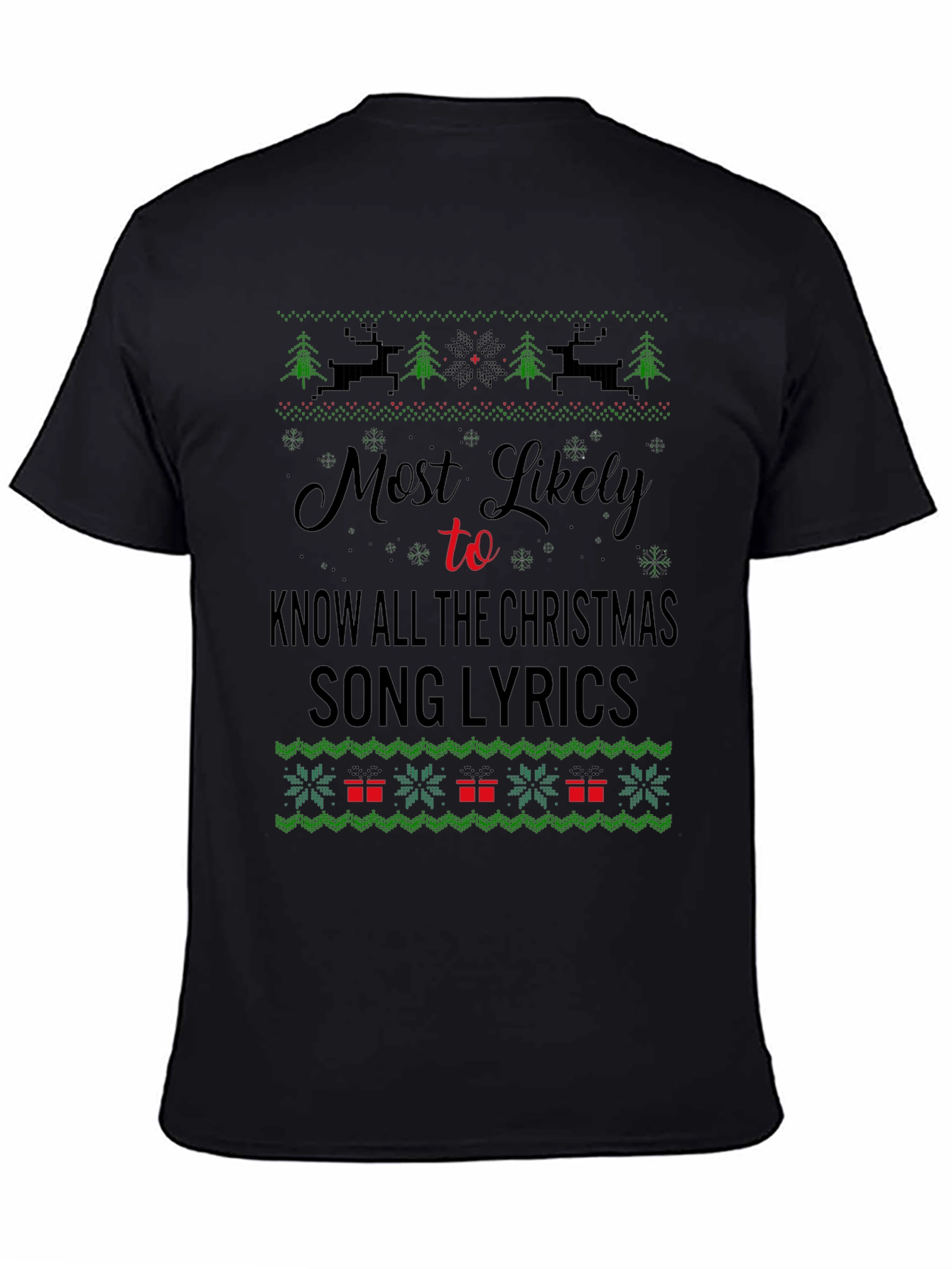 Christmas Song Lyrics T-Shirt