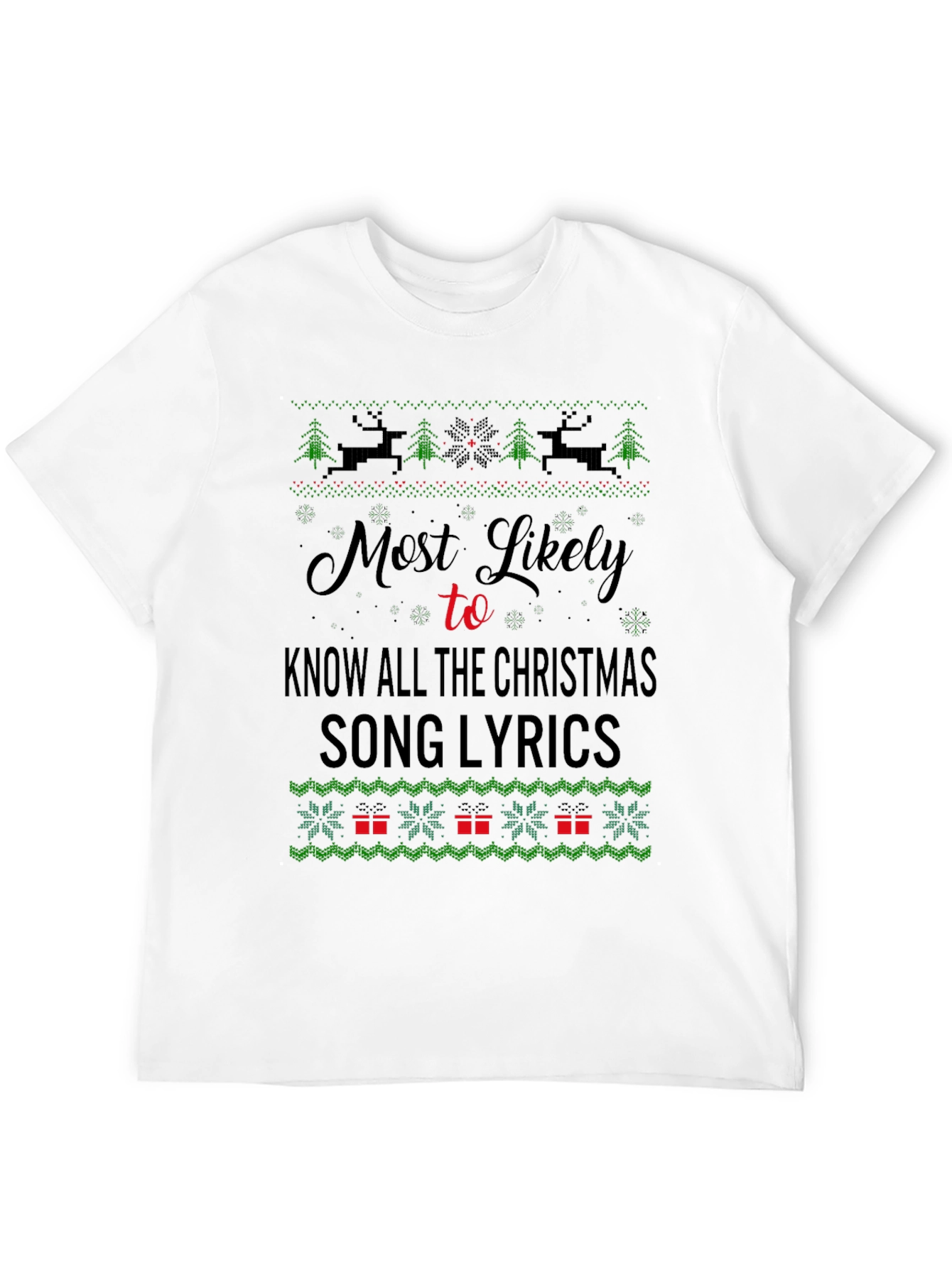 Christmas Song Lyrics T-Shirt
