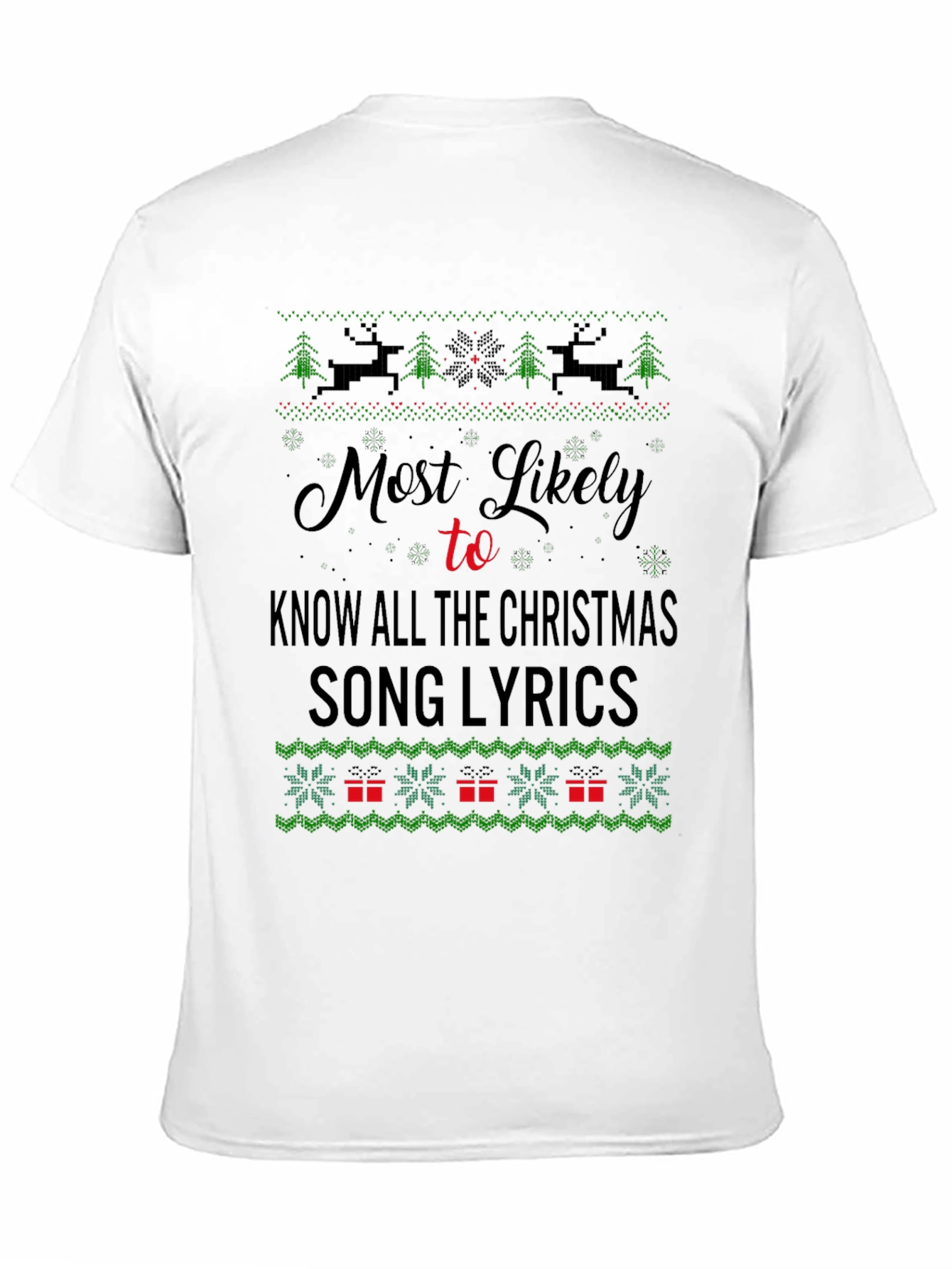 Christmas Song Lyrics T-Shirt