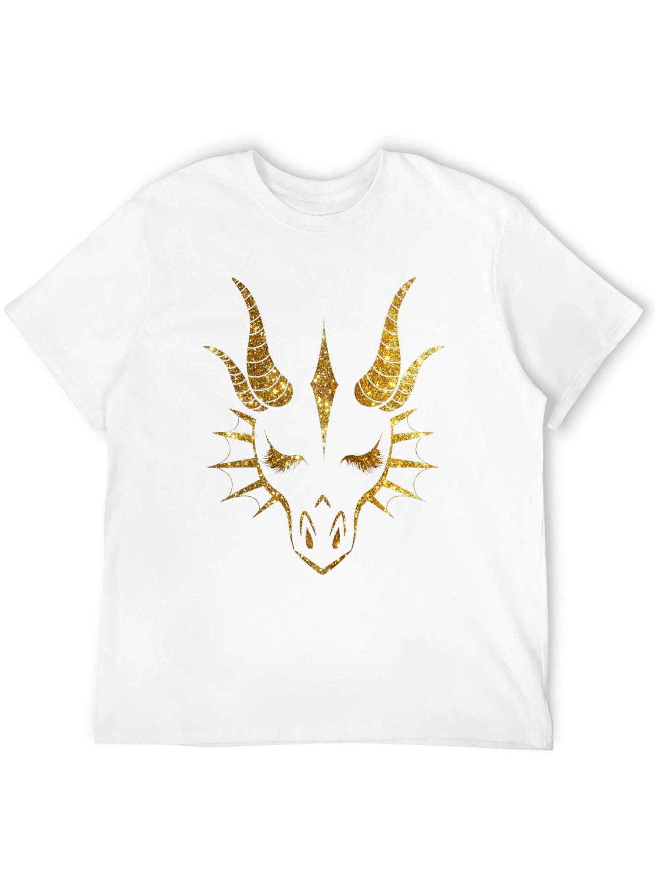 Dragon Graphic Tee - Bold Metallic Design