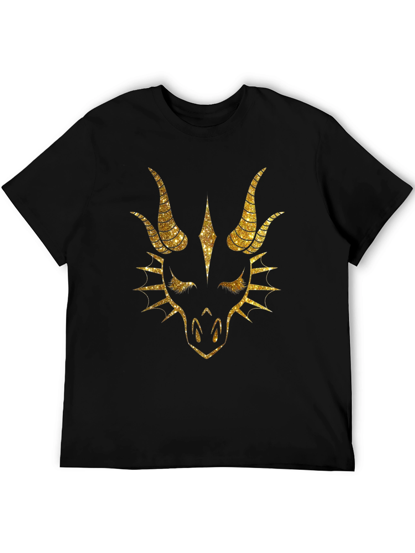 Dragon Graphic Tee - Bold Metallic Design