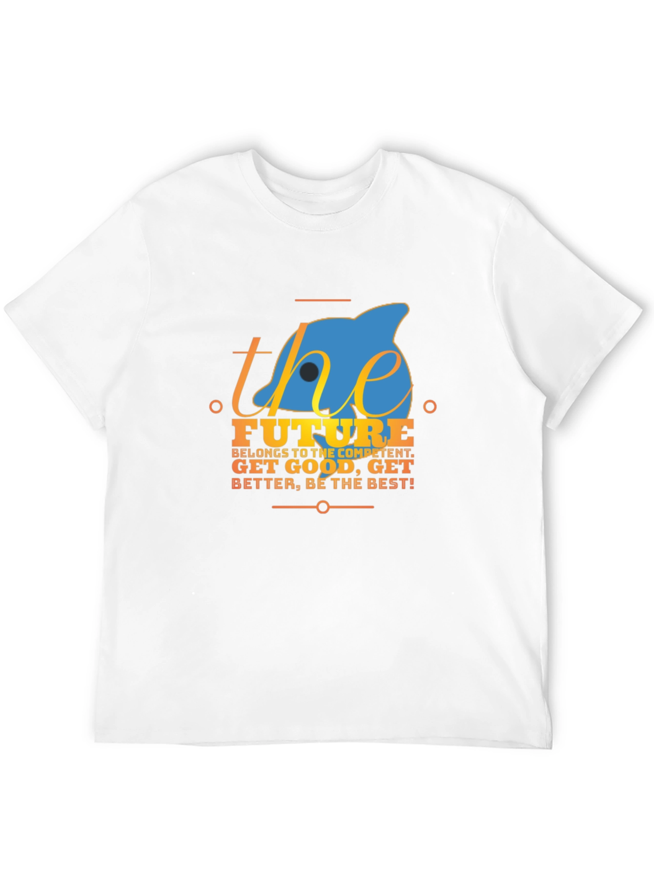 Motivational The Future Graphic Black T-Shirt
