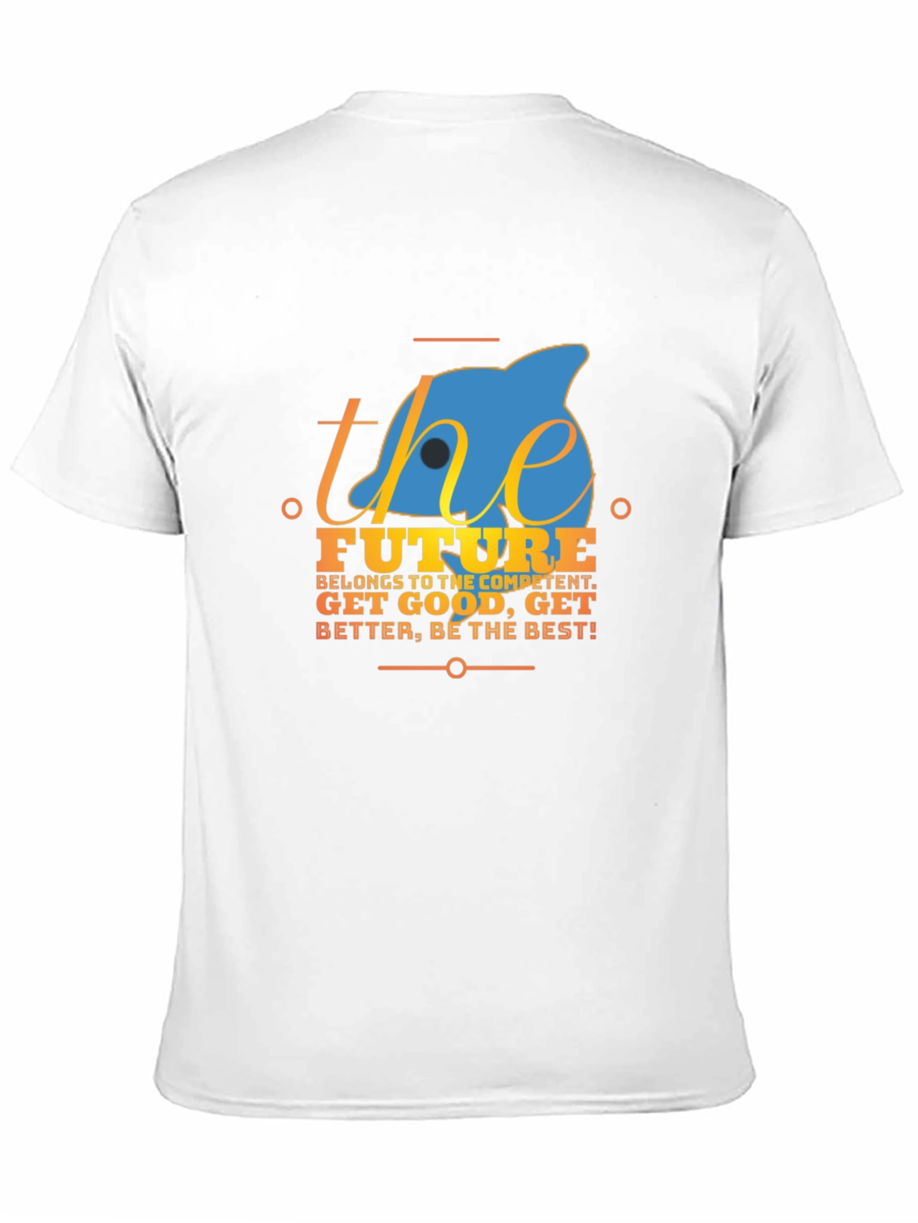 Motivational The Future Graphic Black T-Shirt