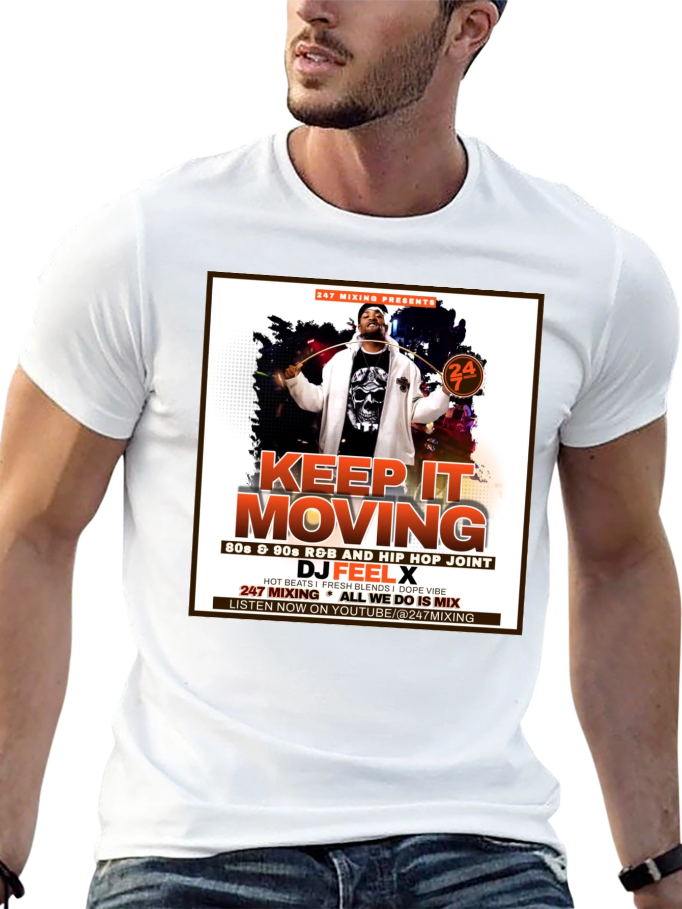 Keep It Moving DJ Feel X T-Shirt