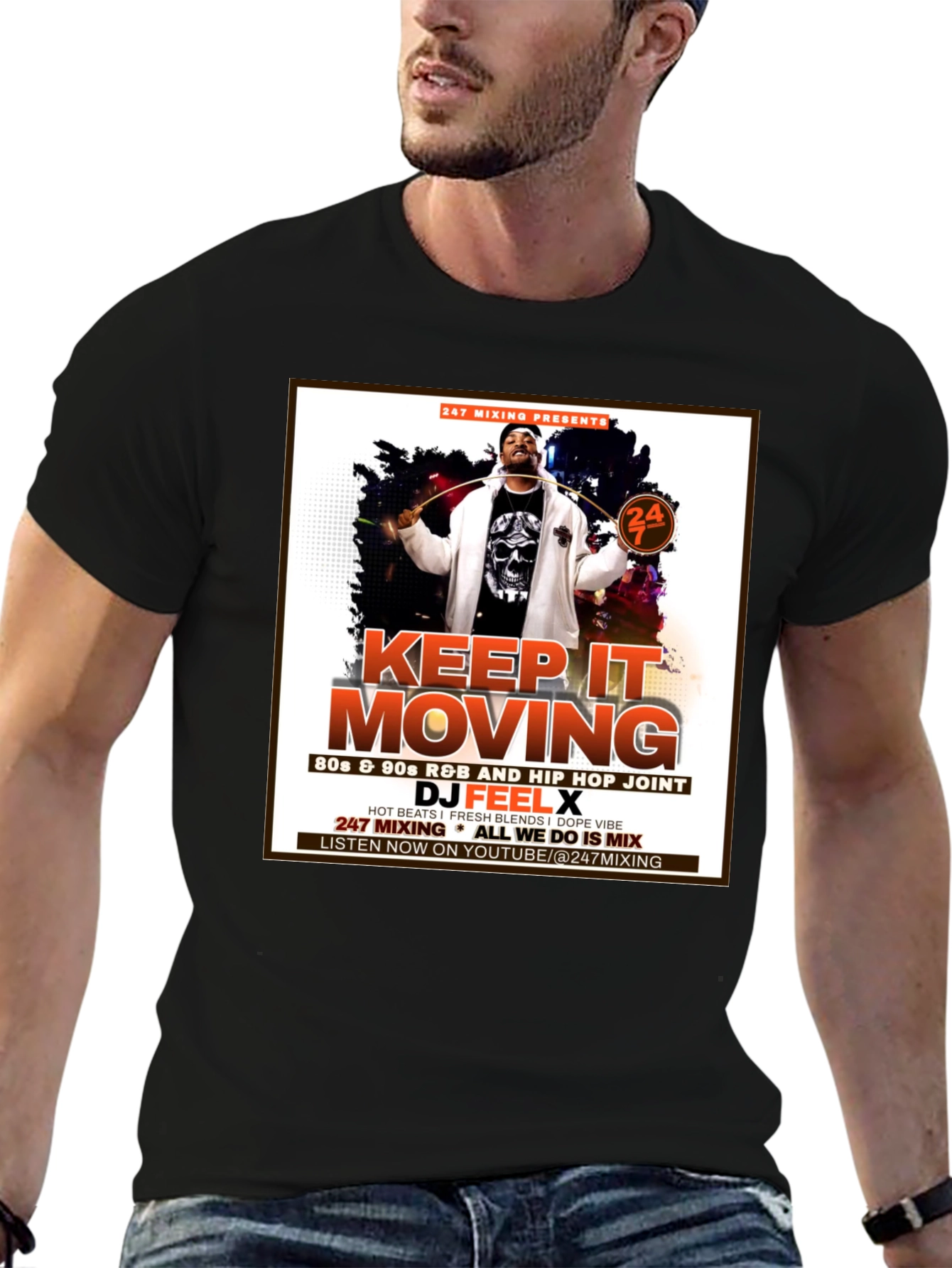 Keep It Moving DJ Feel X T-Shirt