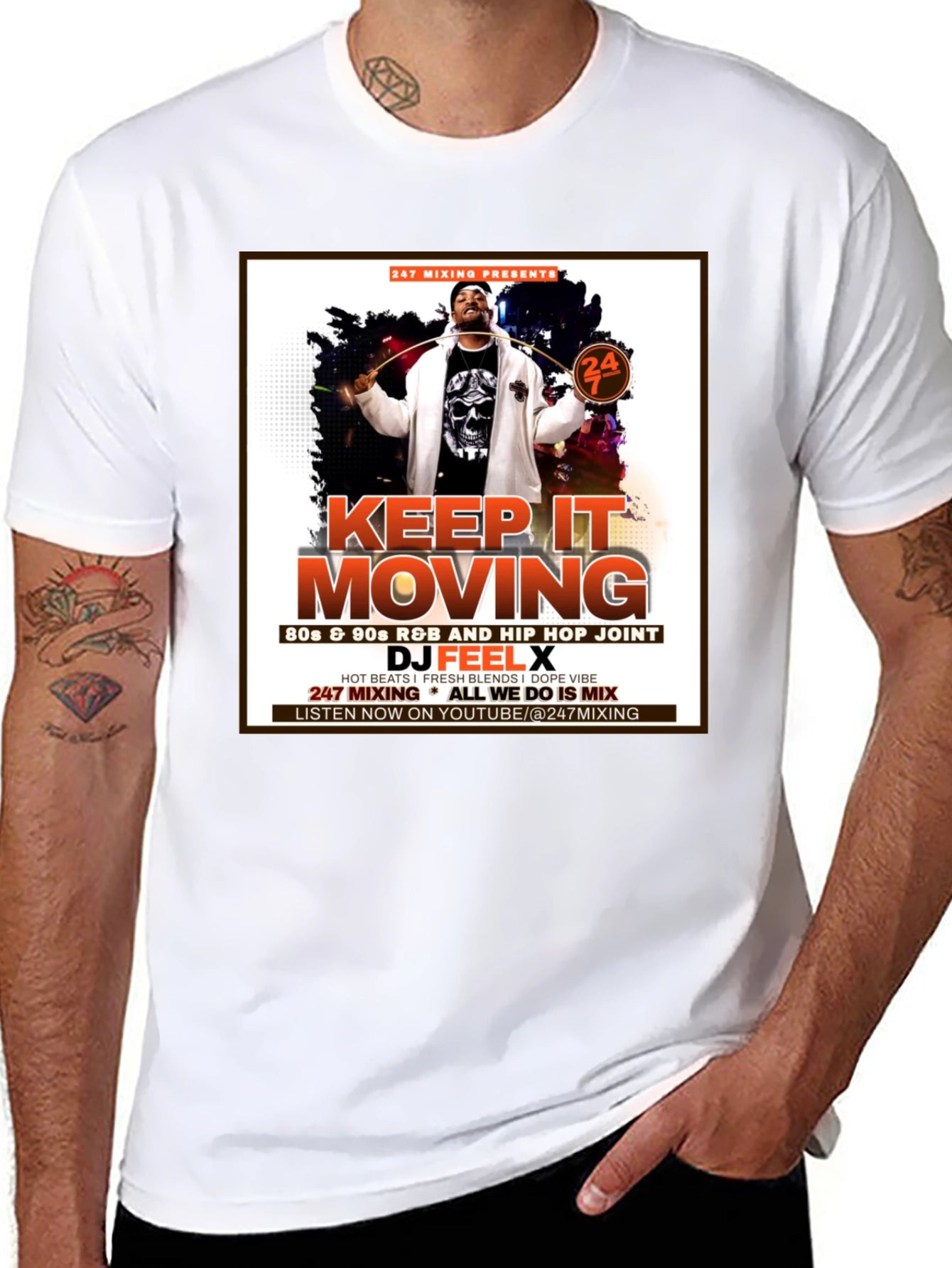 Keep It Moving DJ Feel X T-Shirt